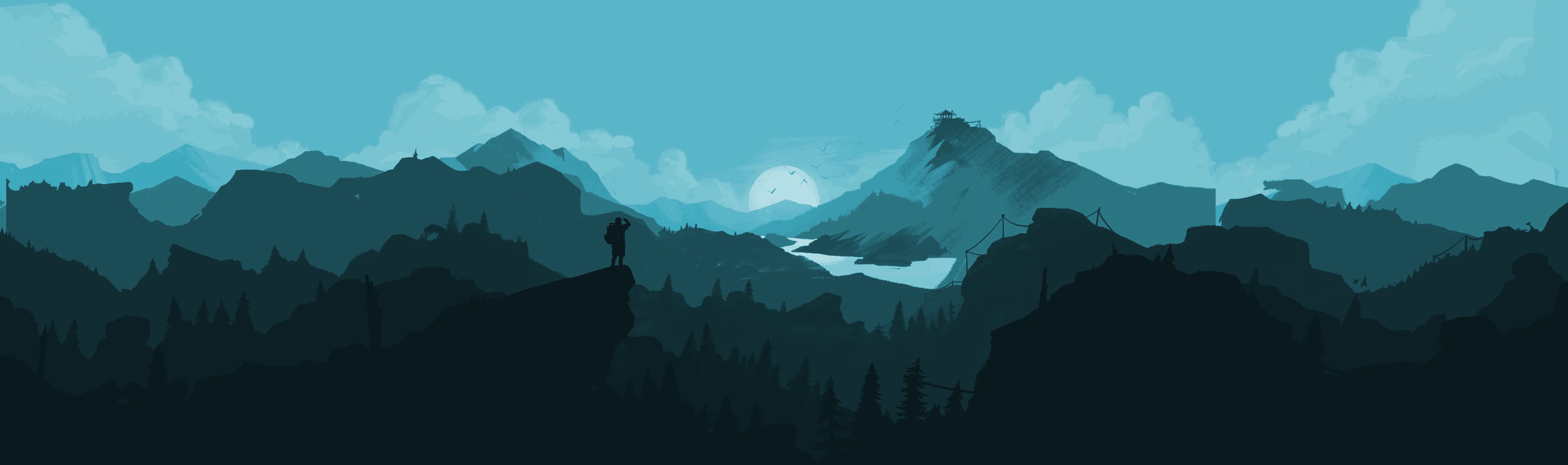 Firewatch Blue Wallpapers Wallpaper Cave