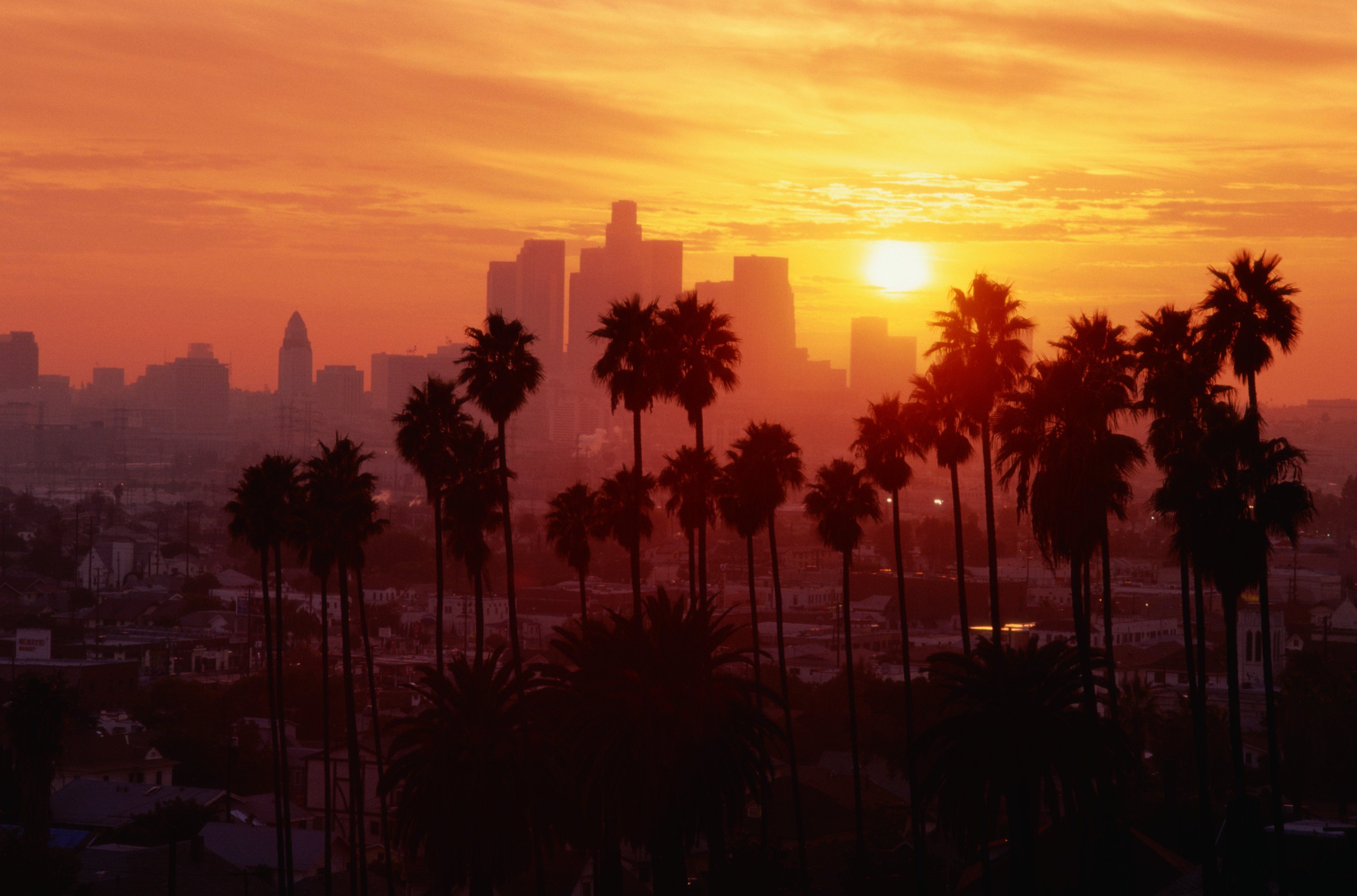 4k Los Angeles Sunset Wallpapers Wallpaper Cave