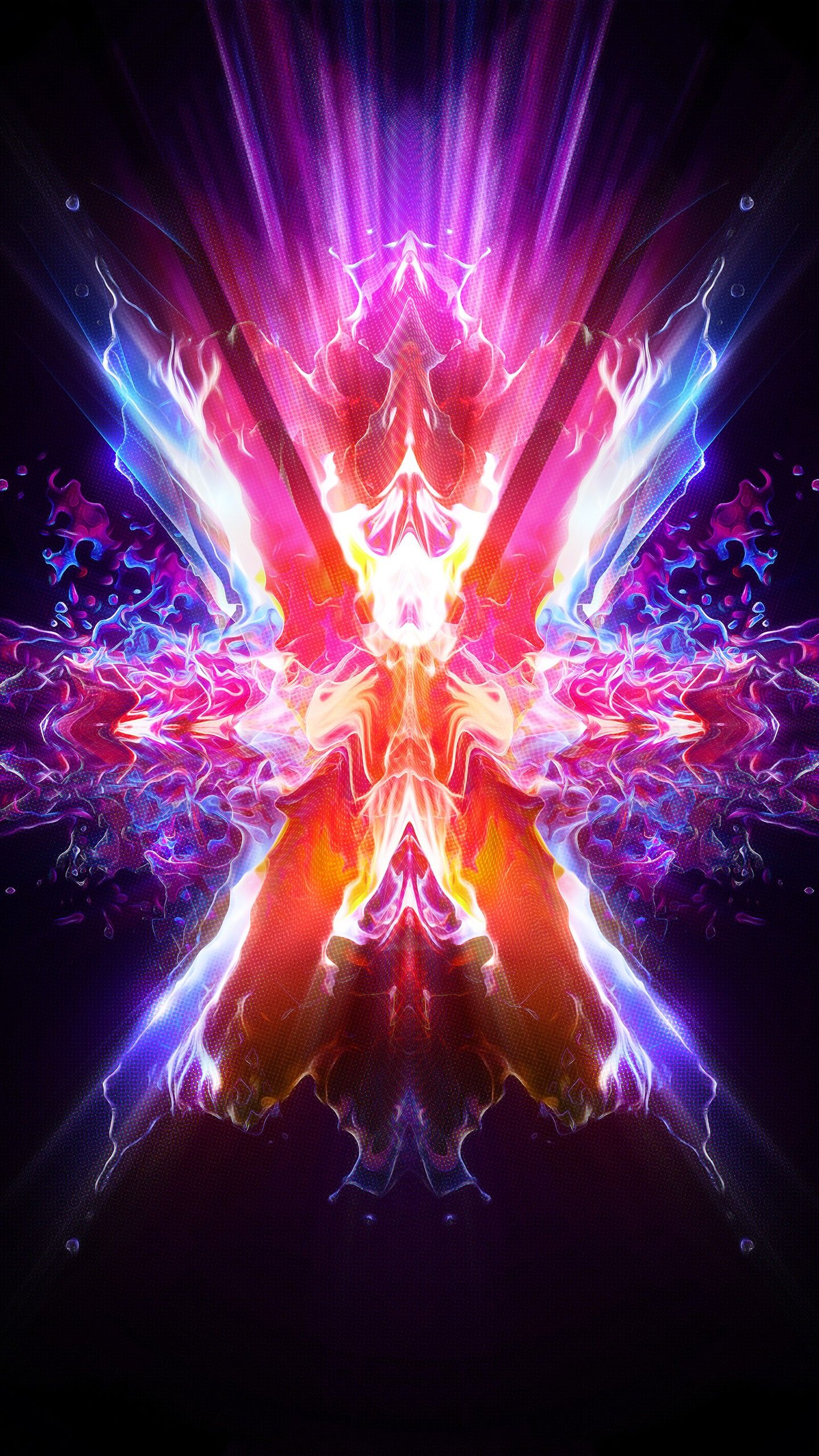 Dark Neon Phone Wallpaper