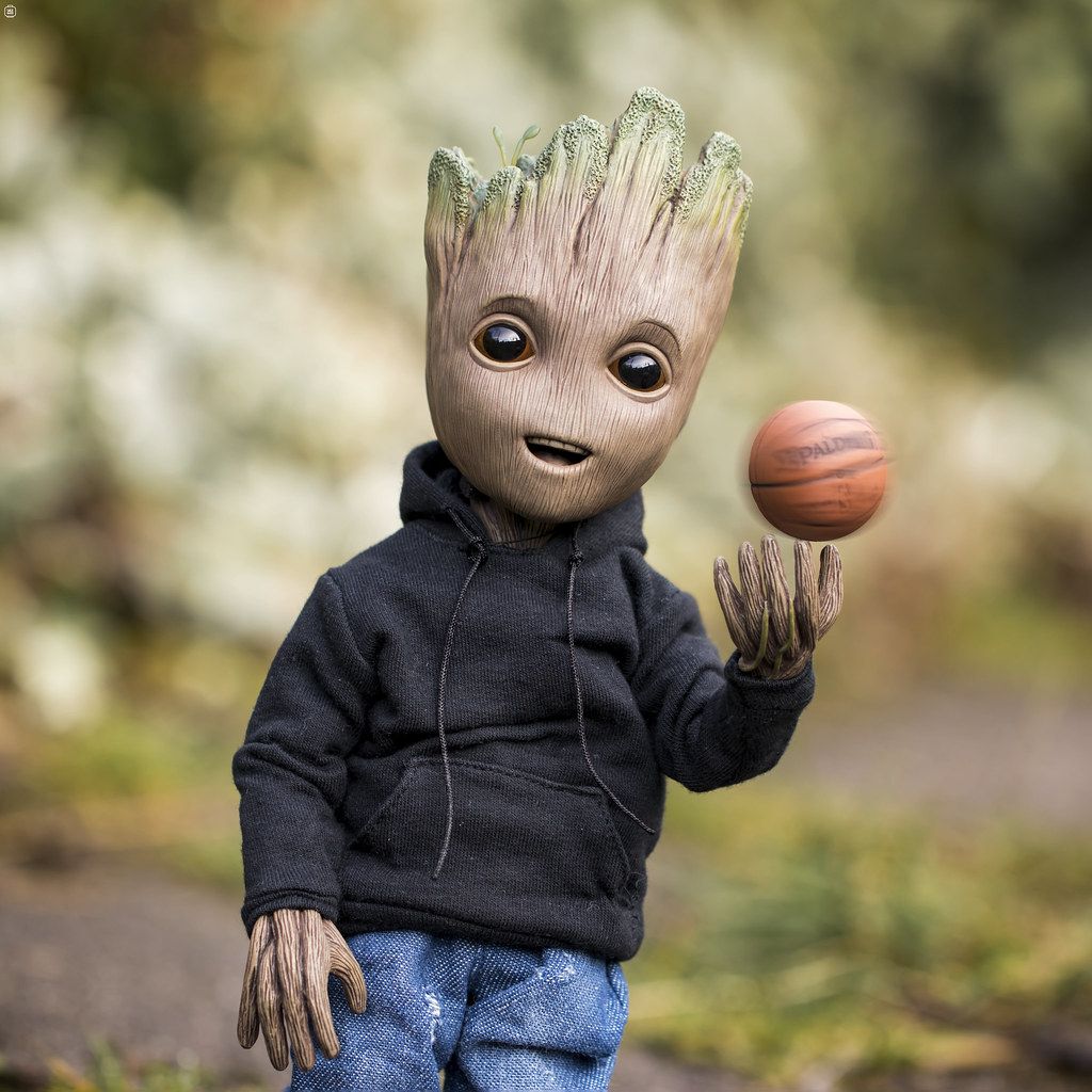 Baby Groot Basketball Wallpapers Wallpaper Cave