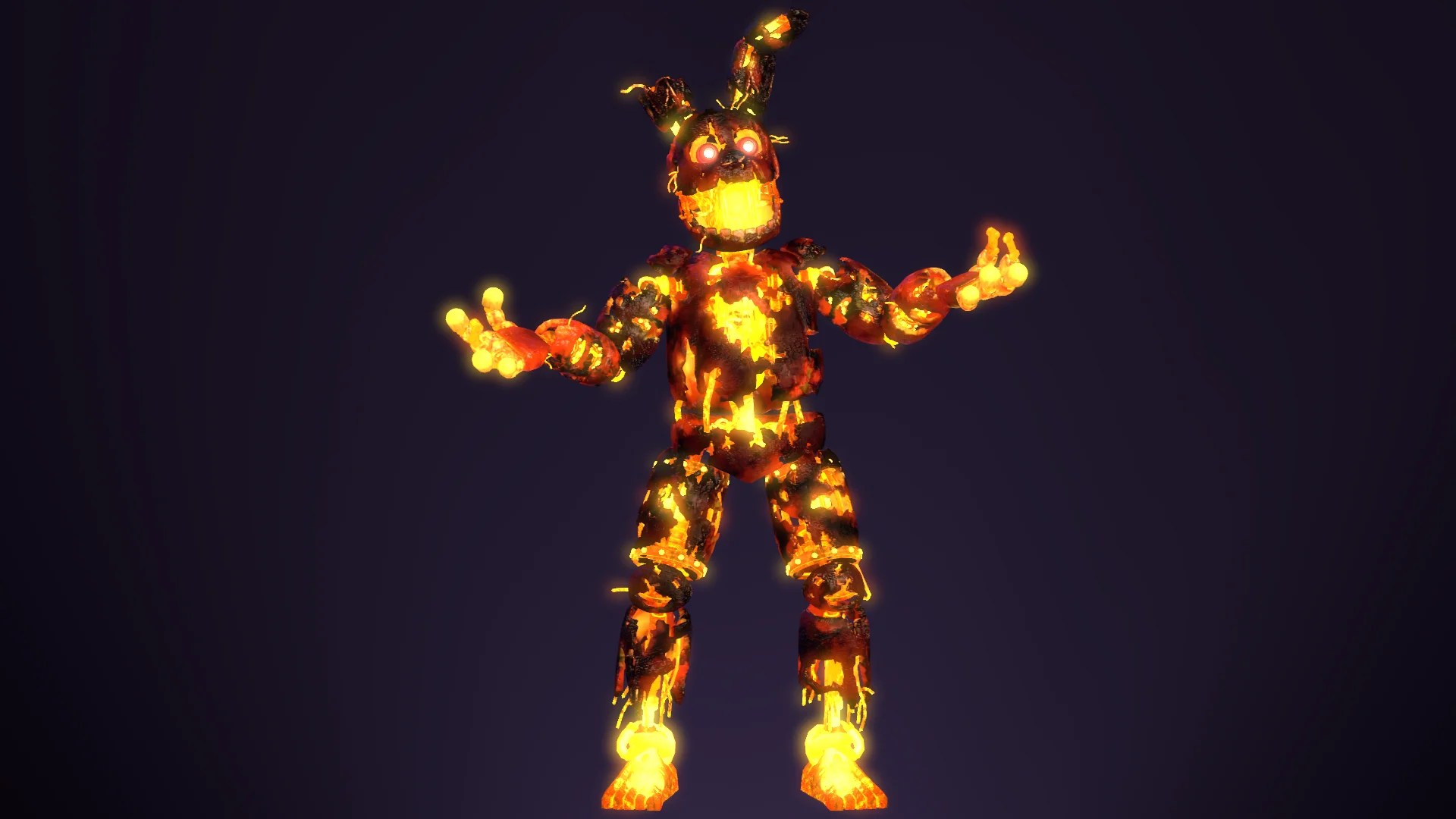 Flaming Springtrap Wallpapers Wallpaper Cave