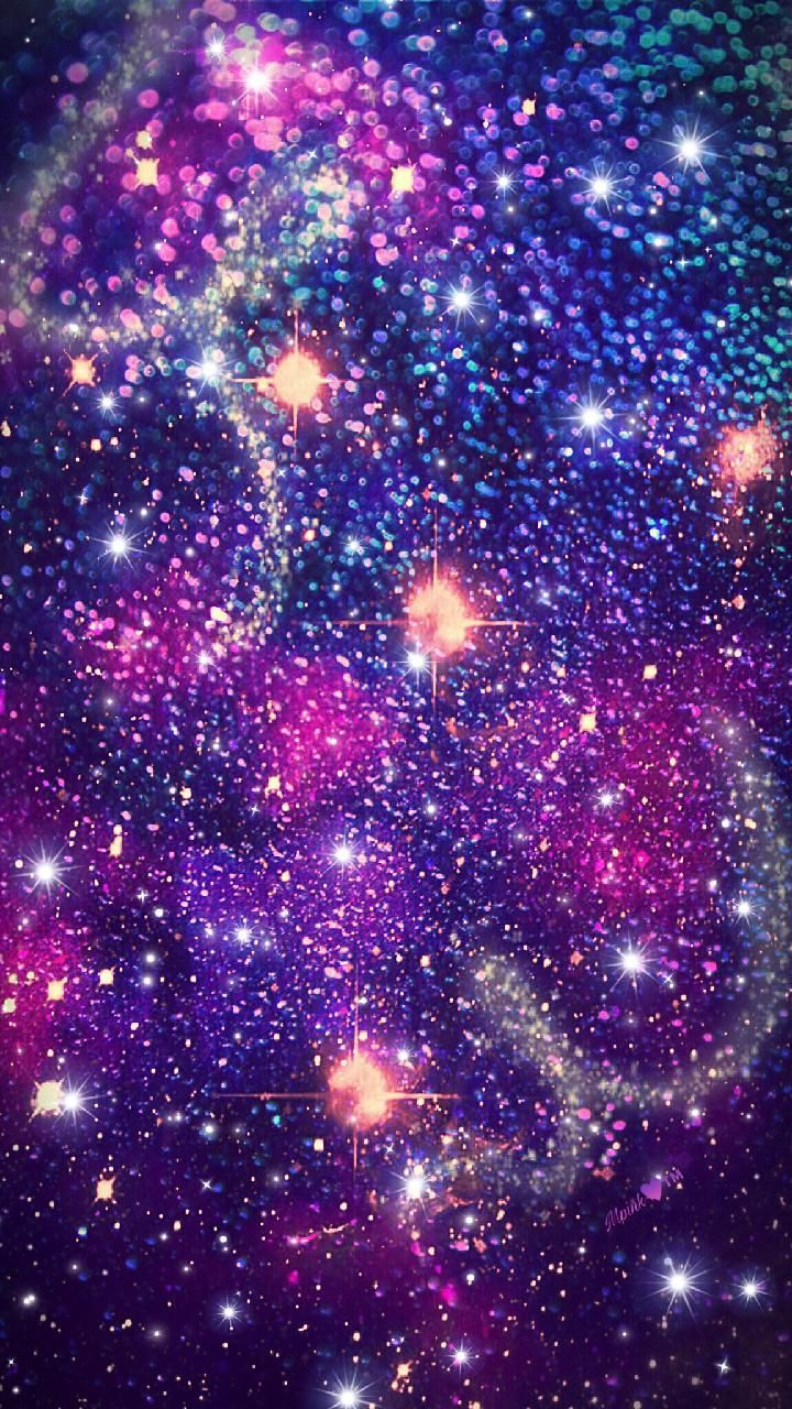 Space Glitter Wallpapers Wallpaper Cave