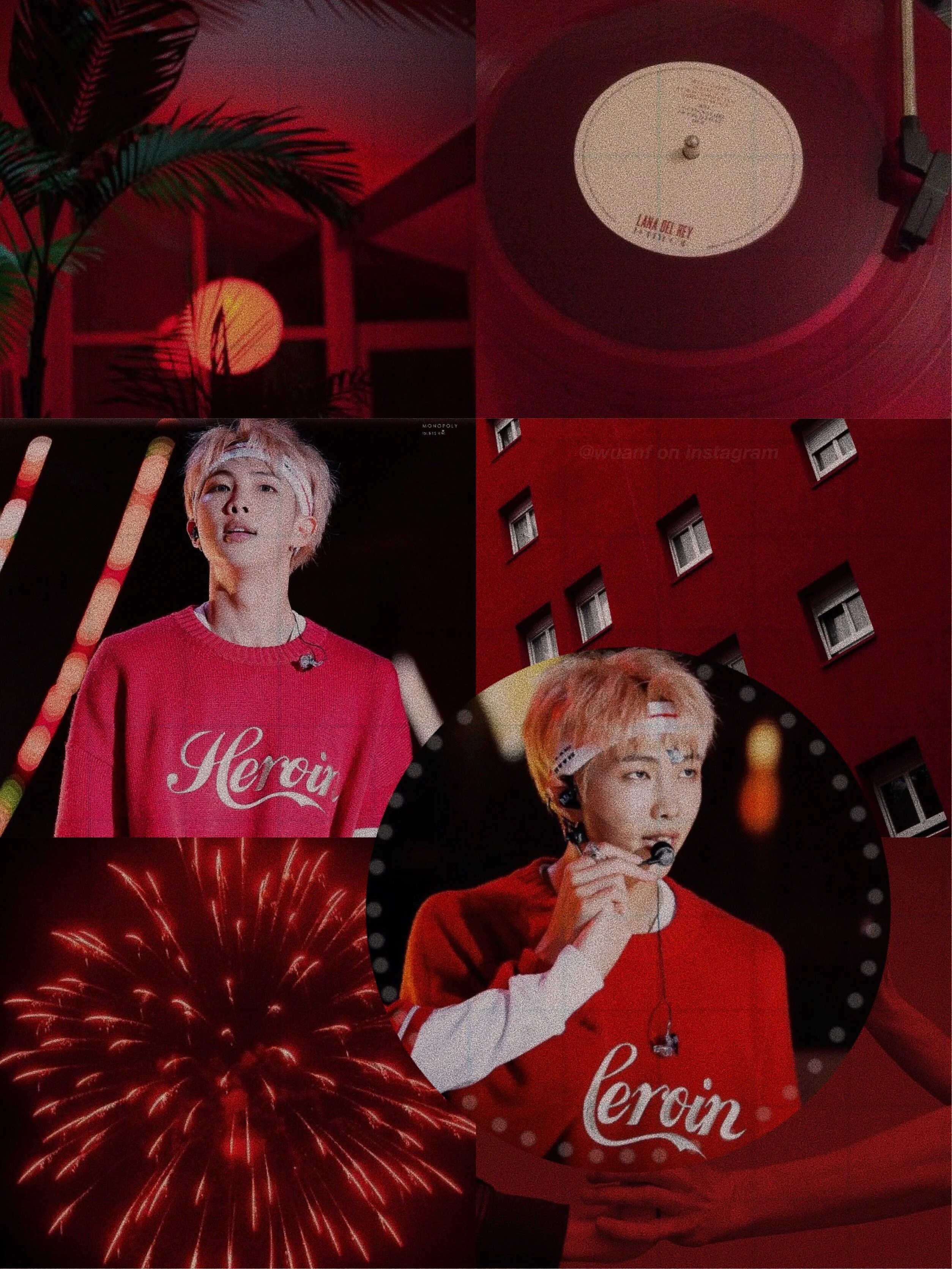 Jungkook Red Aesthetic Wallpapers Wallpaper Cave