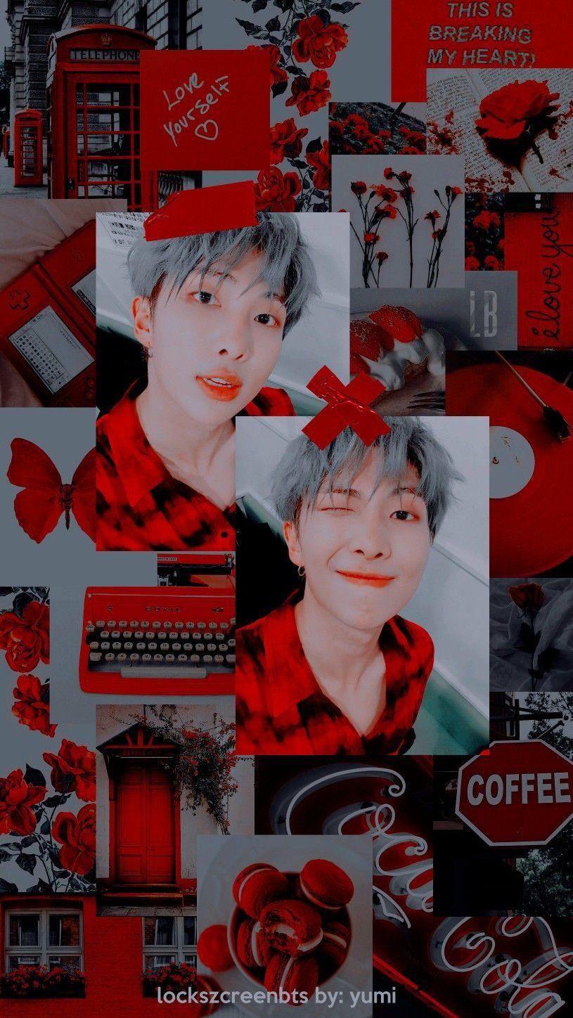 Jungkook Red Aesthetic Wallpapers Wallpaper Cave
