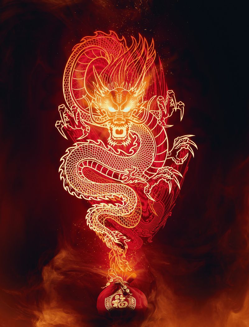Chinese Red Dragon Wallpapers Wallpaper Cave