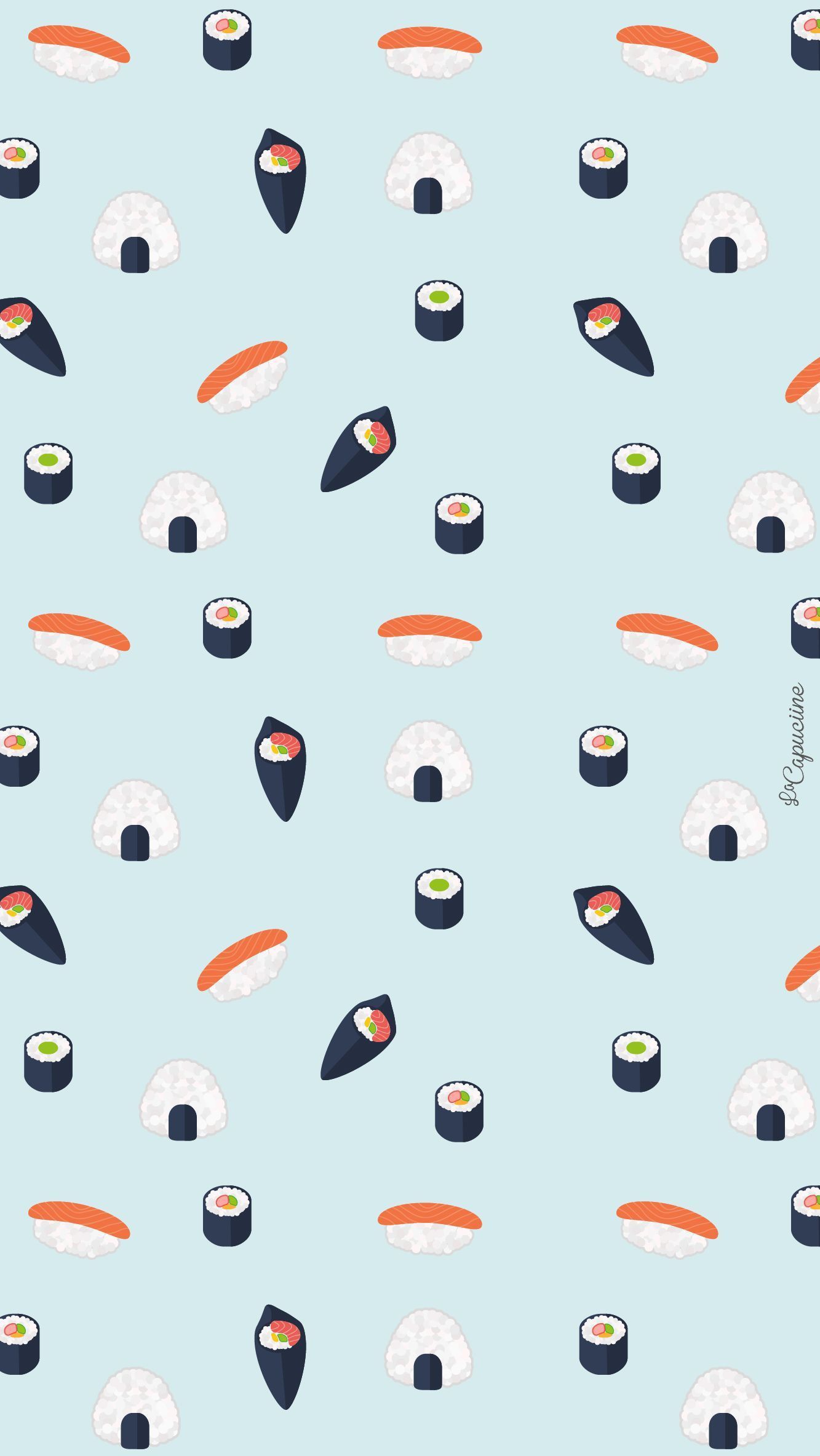 Kawaii Sushi Wallpapers Wallpaper Cave