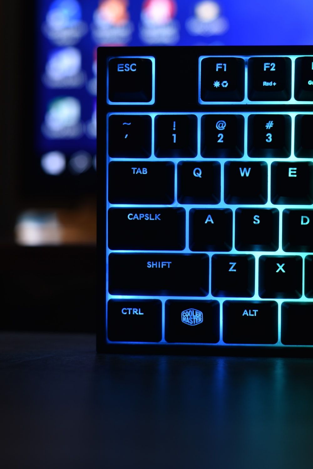 Blue Keyboard Wallpapers Wallpaper Cave