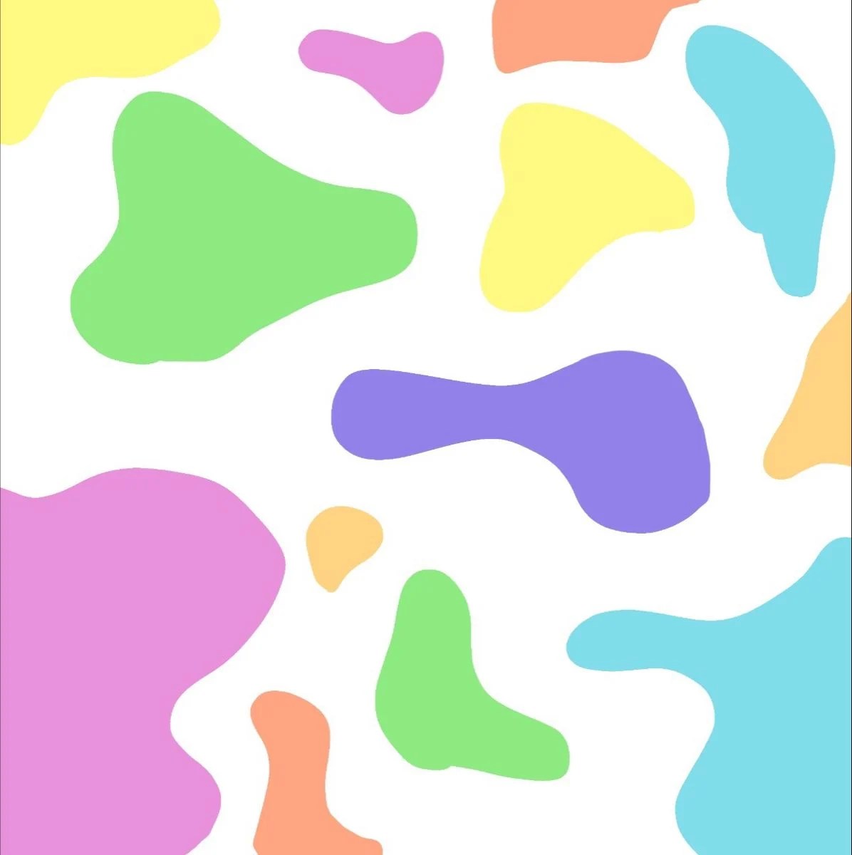 Rainbow Cow Print Wallpaper