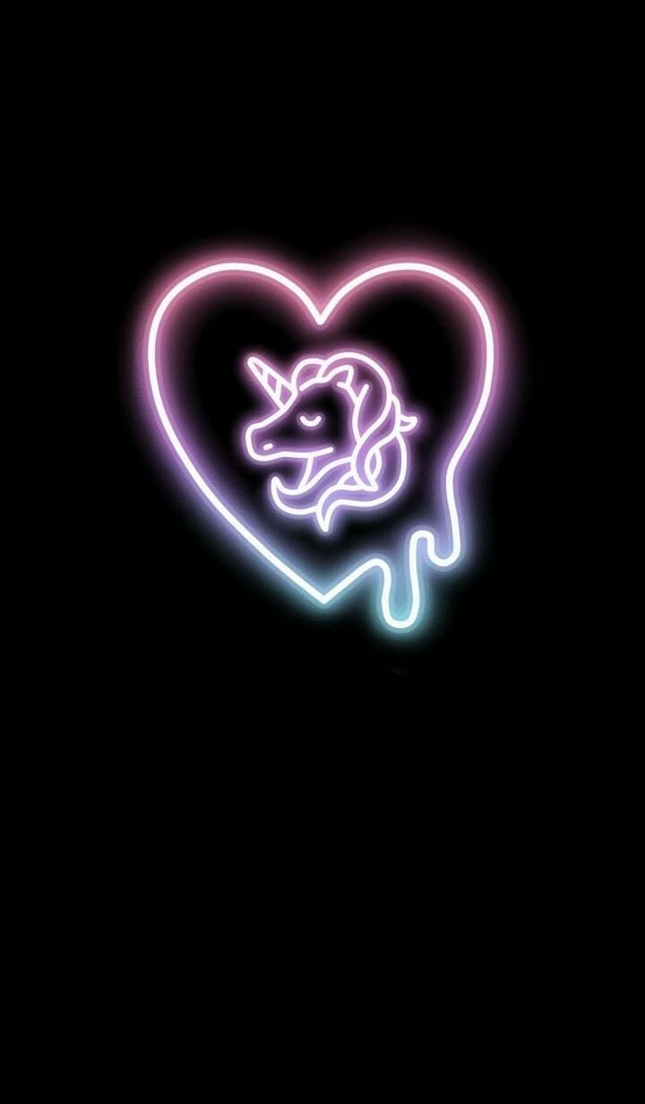 Neon Unicorn Wallpapers Wallpaper Cave
