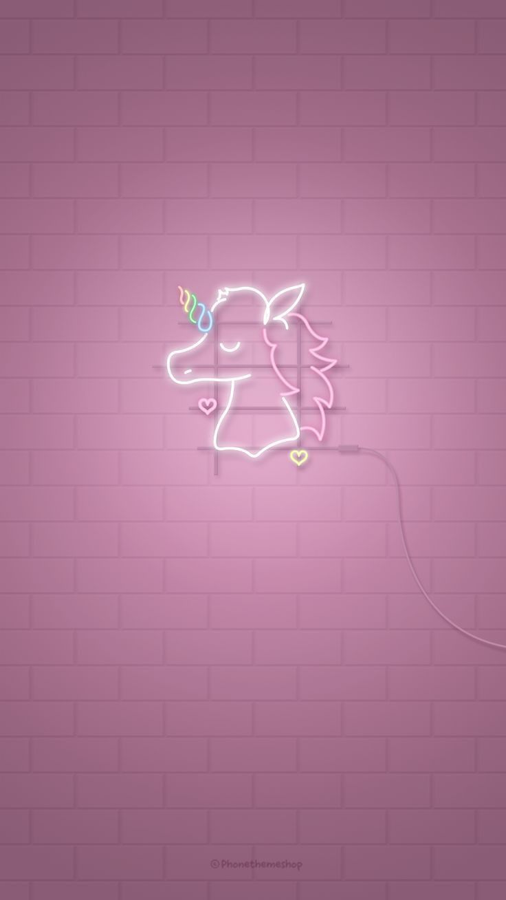 Neon Unicorn Wallpapers Wallpaper Cave