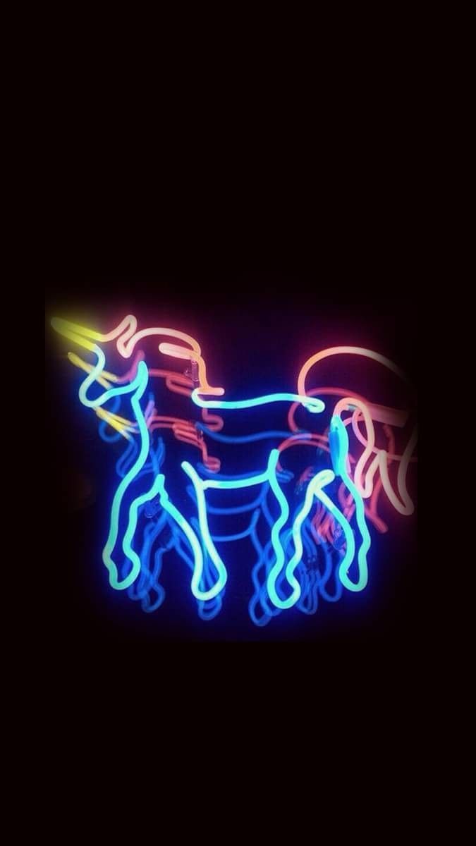 Neon Unicorn Wallpapers Wallpaper Cave