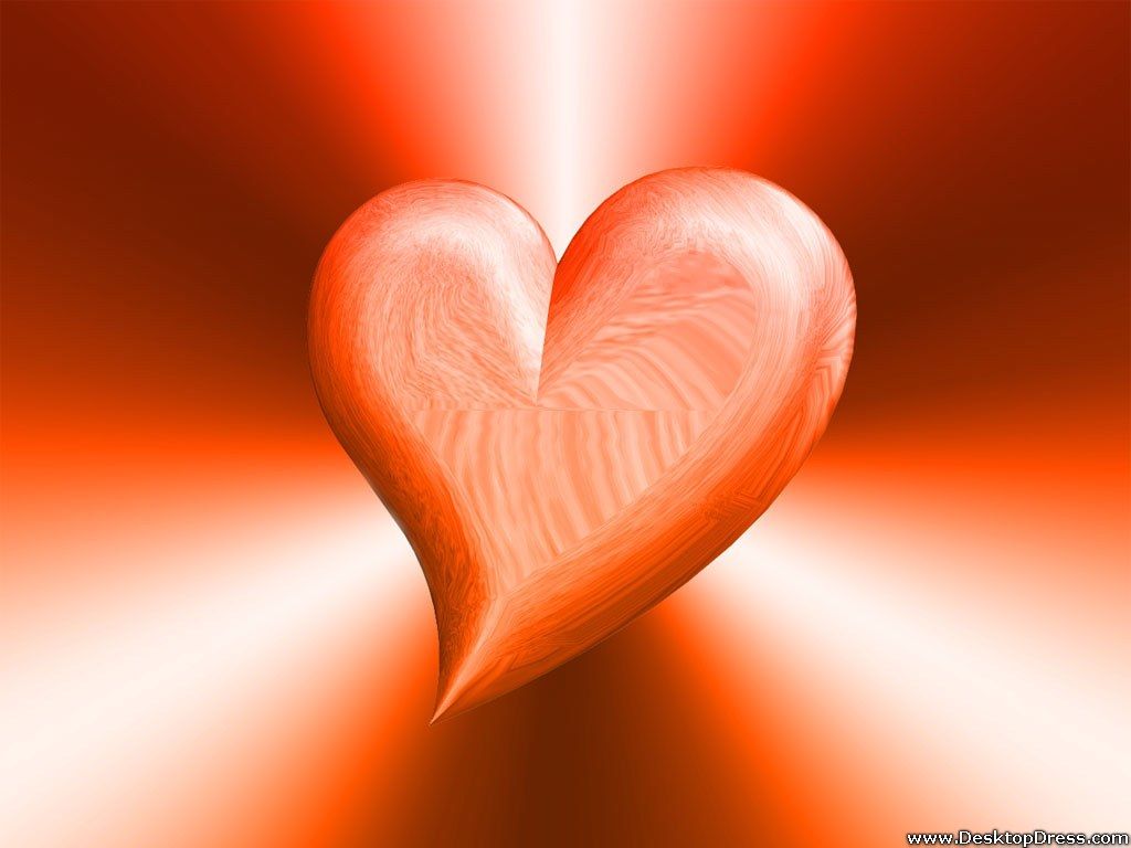 Heart Orange Wallpapers Wallpaper Cave