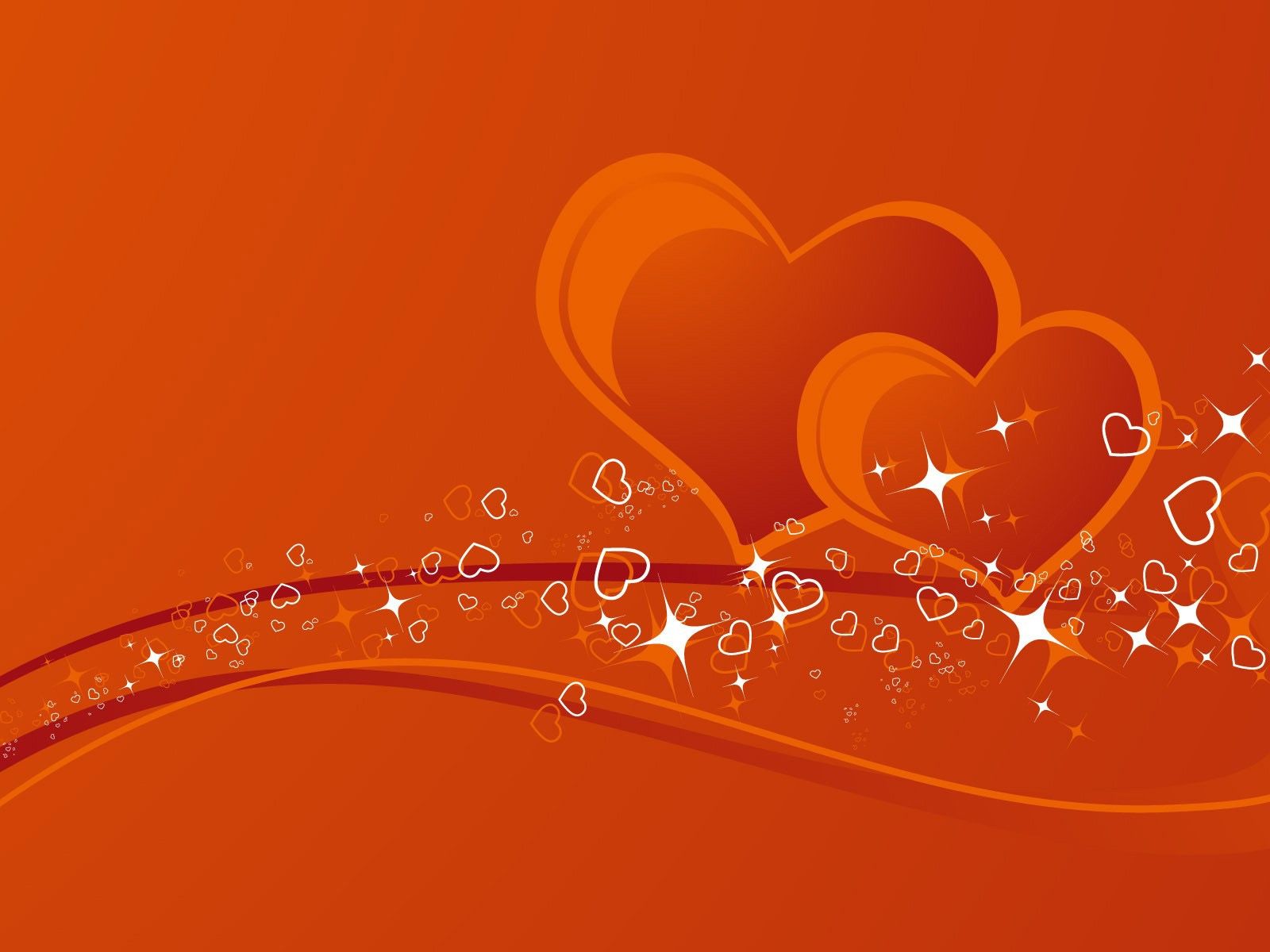 Heart Orange Wallpapers Wallpaper Cave