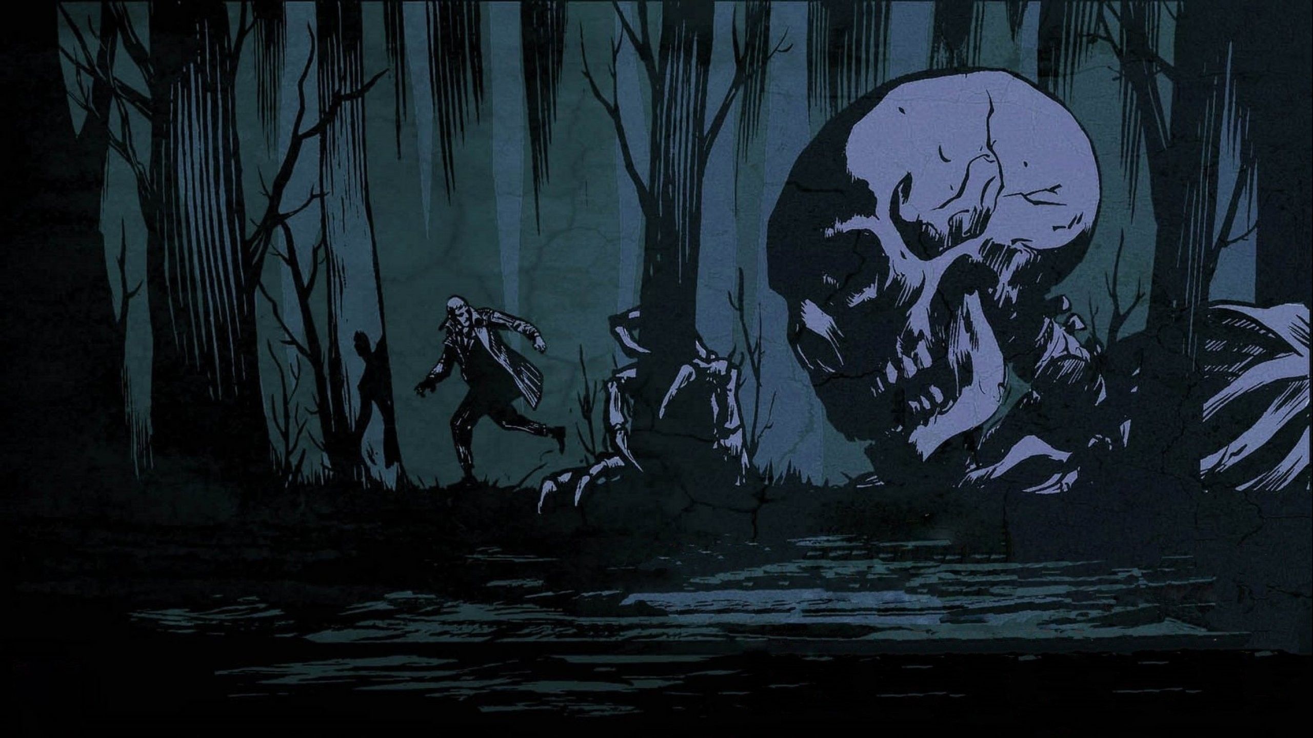 Horror Drawings Wallpapers Wallpaper Cave