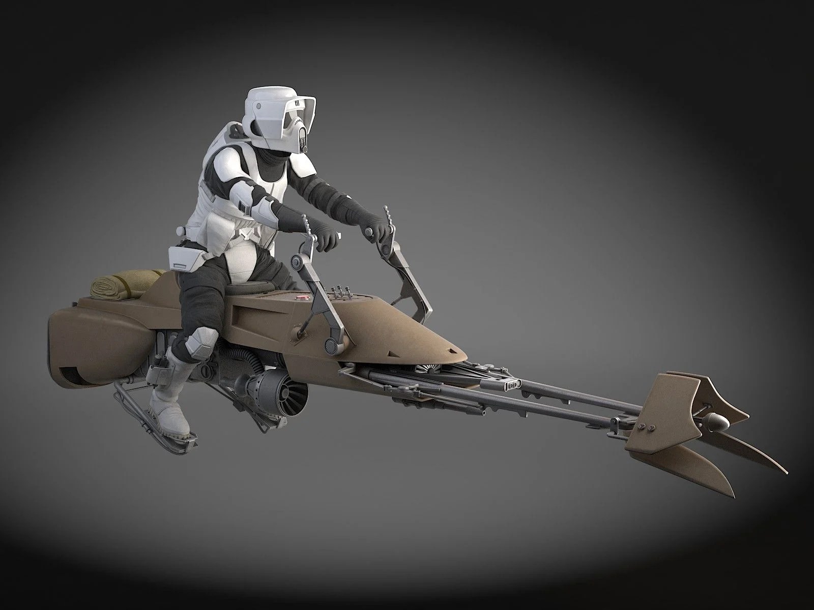 Star Wars Speeder Bike Wallpapers Wallpaper Cave