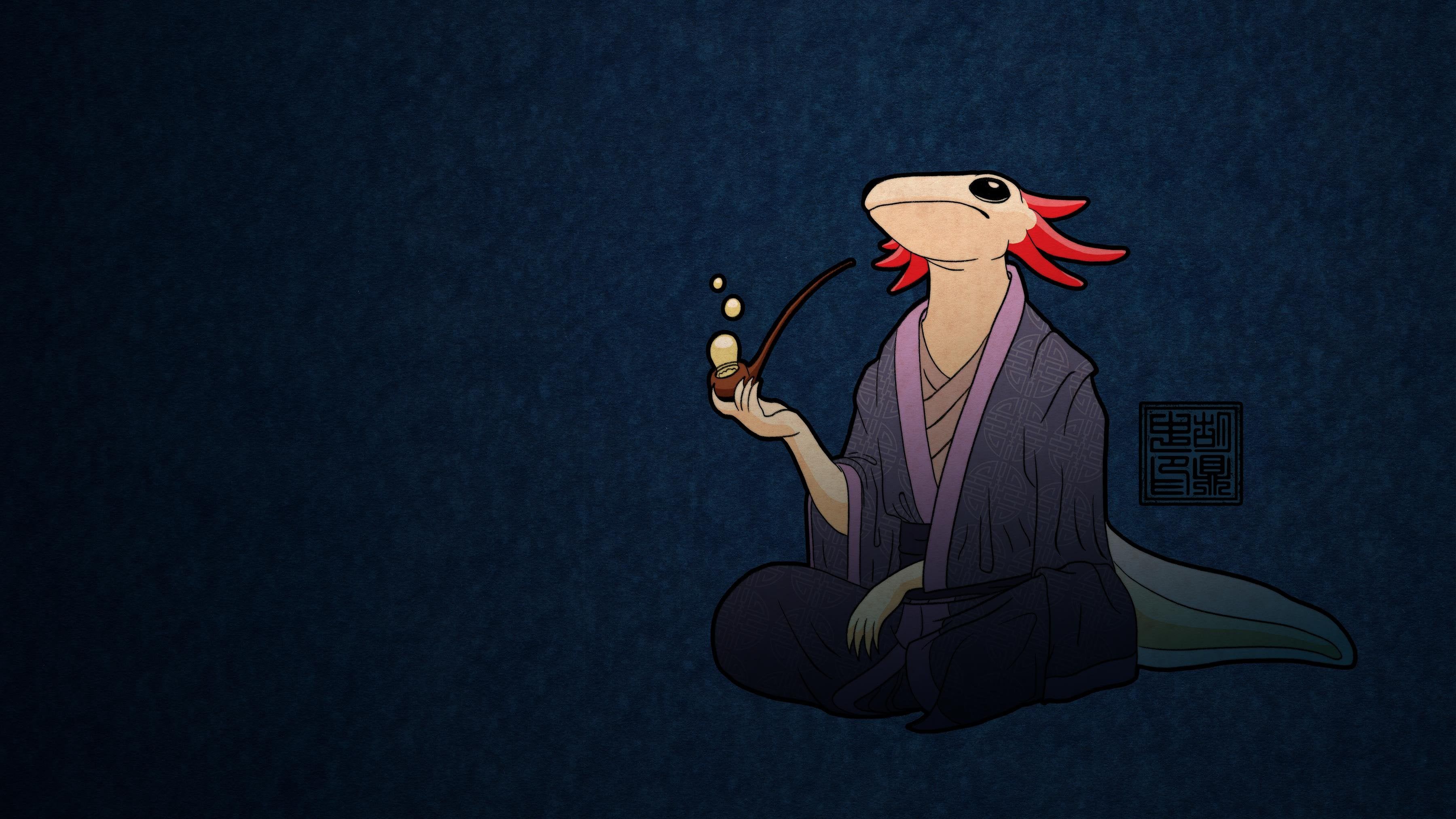 Cute Axolotl Wallpapers Wallpaper Cave