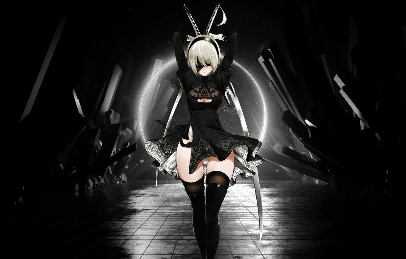 Black And White Cute Anime Wallpapers Wallpaper Cave