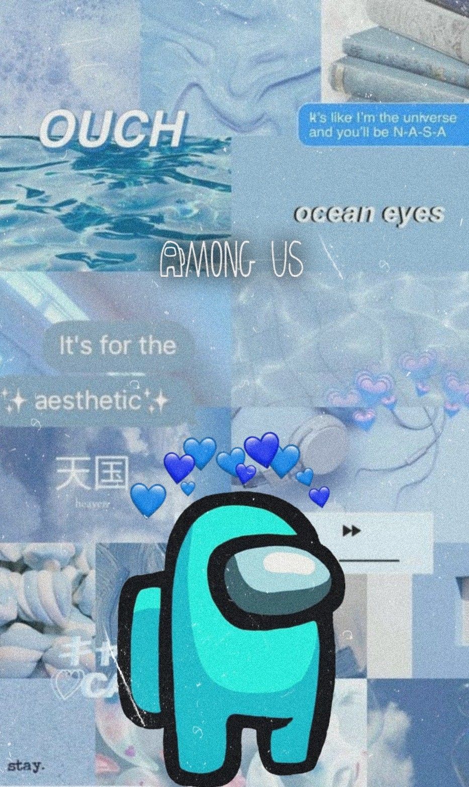 Blue And Green Among Us Wallpapers Wallpaper Cave