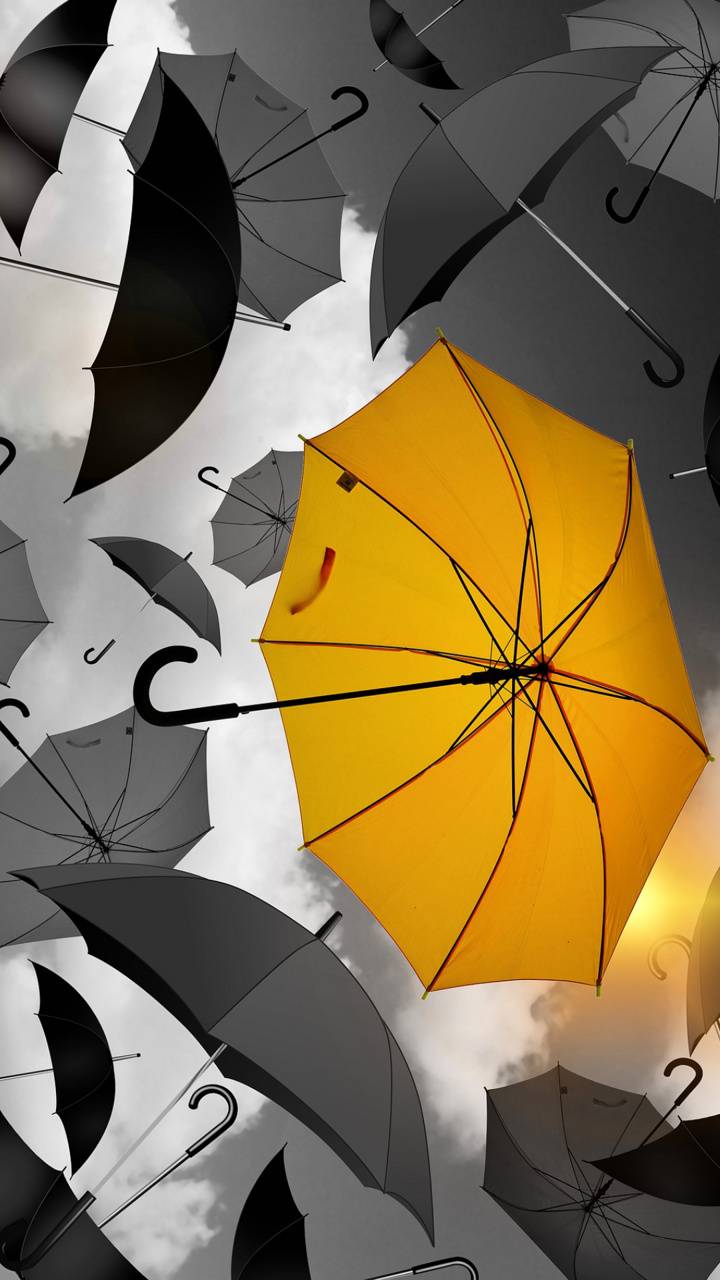 Yellow Umbrella Wallpapers Wallpaper Cave