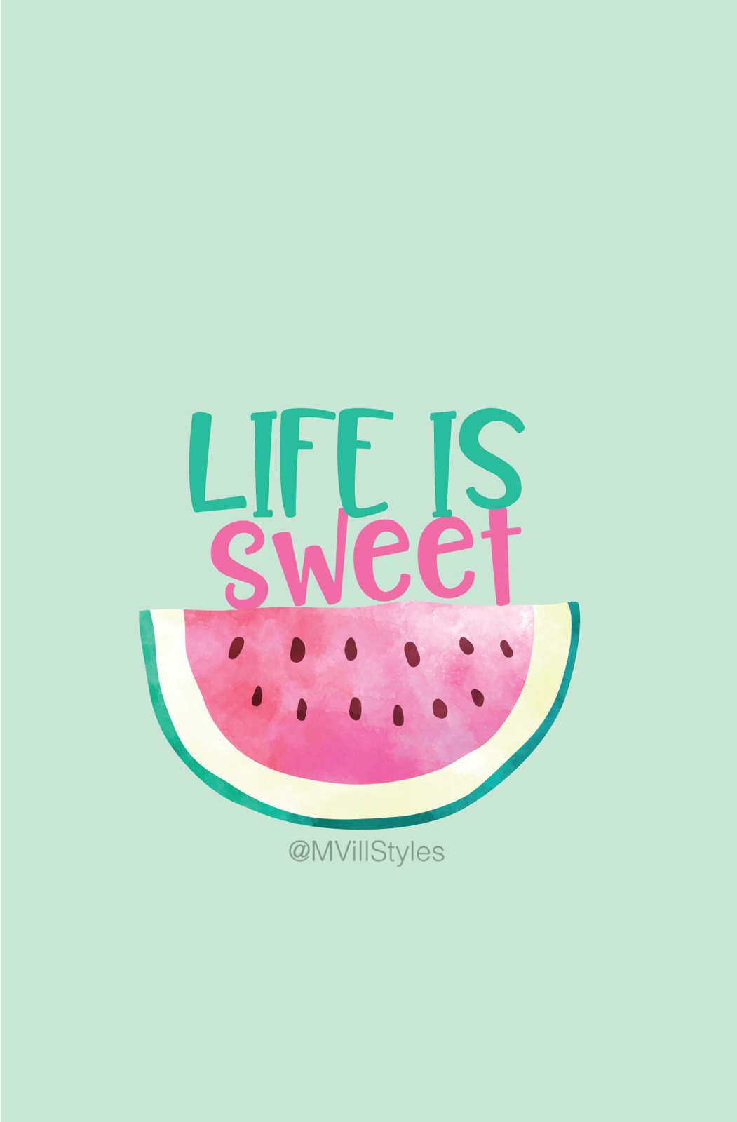Cute Watermelon Wallpapers Wallpaper Cave