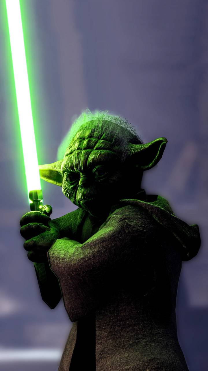 Yoda Lightsaber Wallpapers Wallpaper Cave