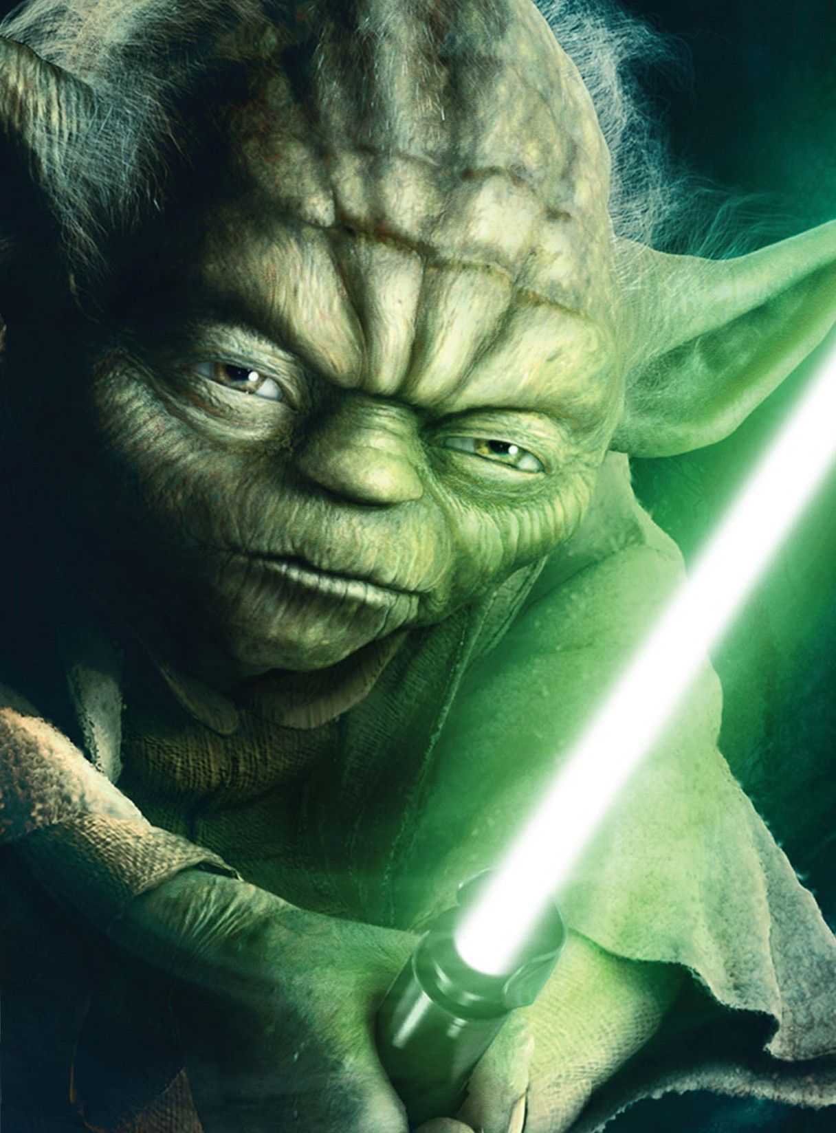 Yoda Lightsaber Wallpapers Wallpaper Cave