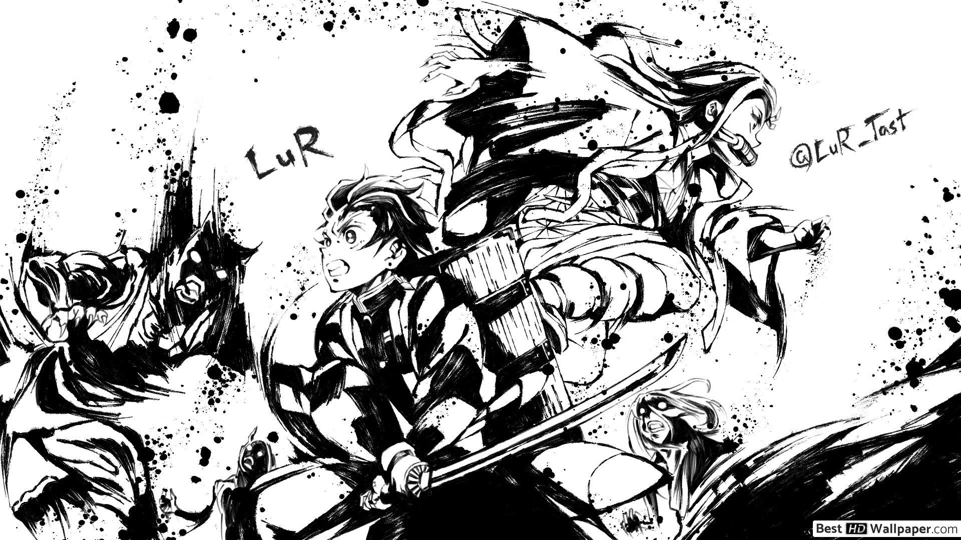 Manga Black And White Wallpapers Wallpaper Cave