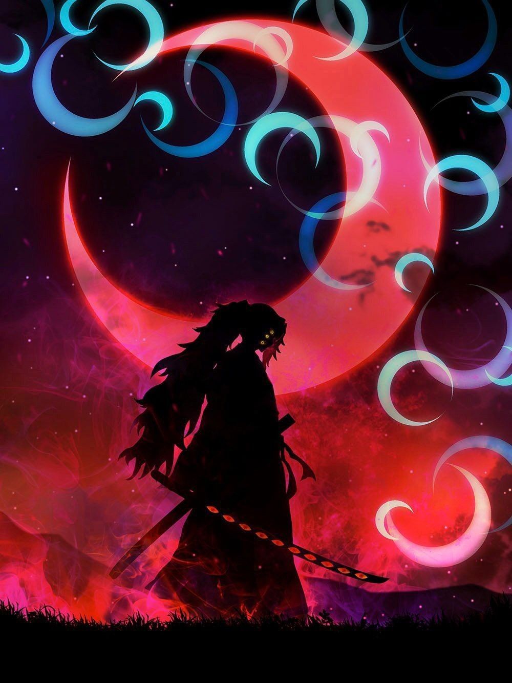 Moon Breathing Wallpapers Wallpaper Cave