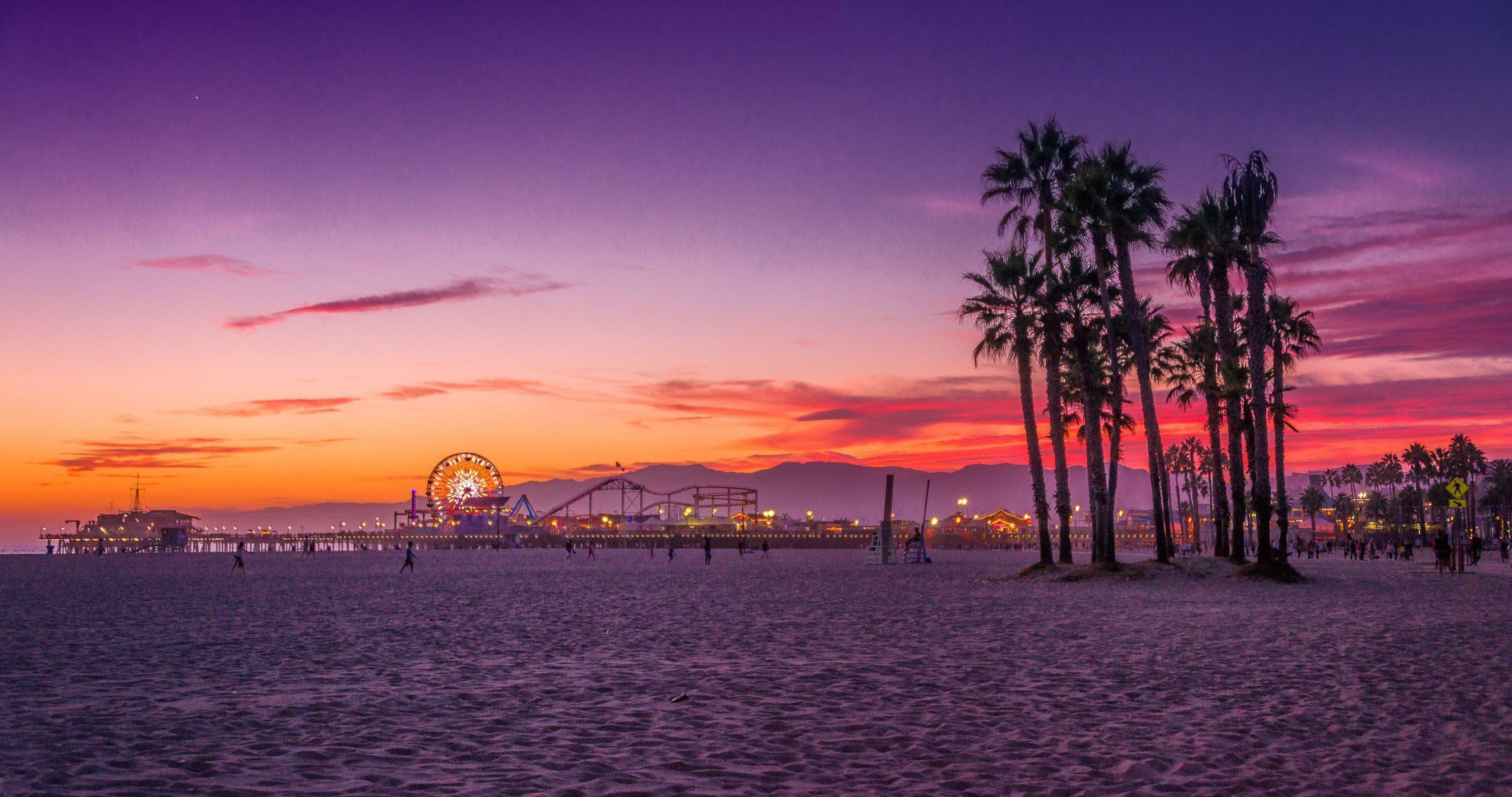 4k Los Angeles Sunset Wallpapers Wallpaper Cave