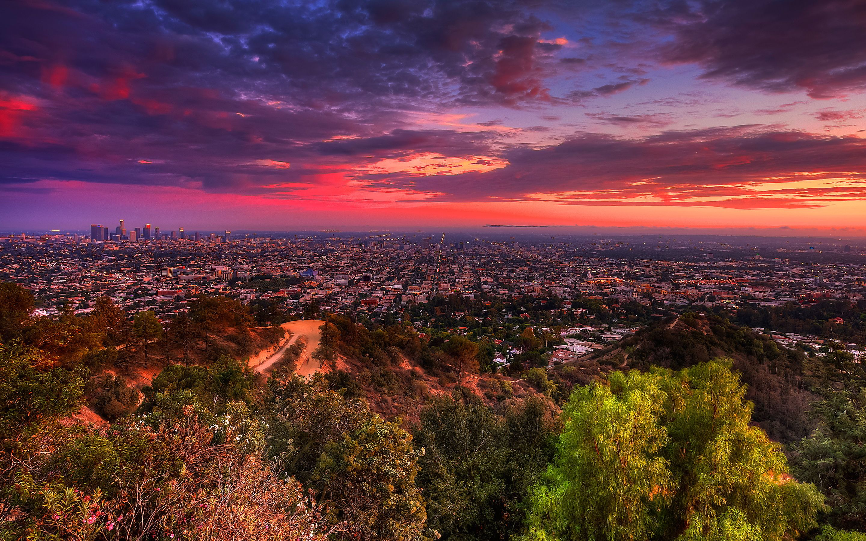 4k Los Angeles Sunset Wallpapers Wallpaper Cave