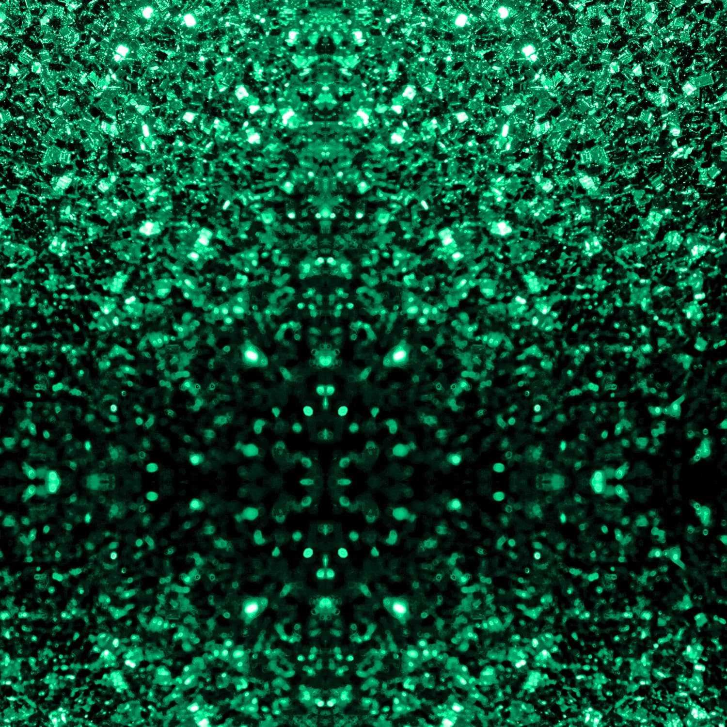 Emerald Green Glitter Background