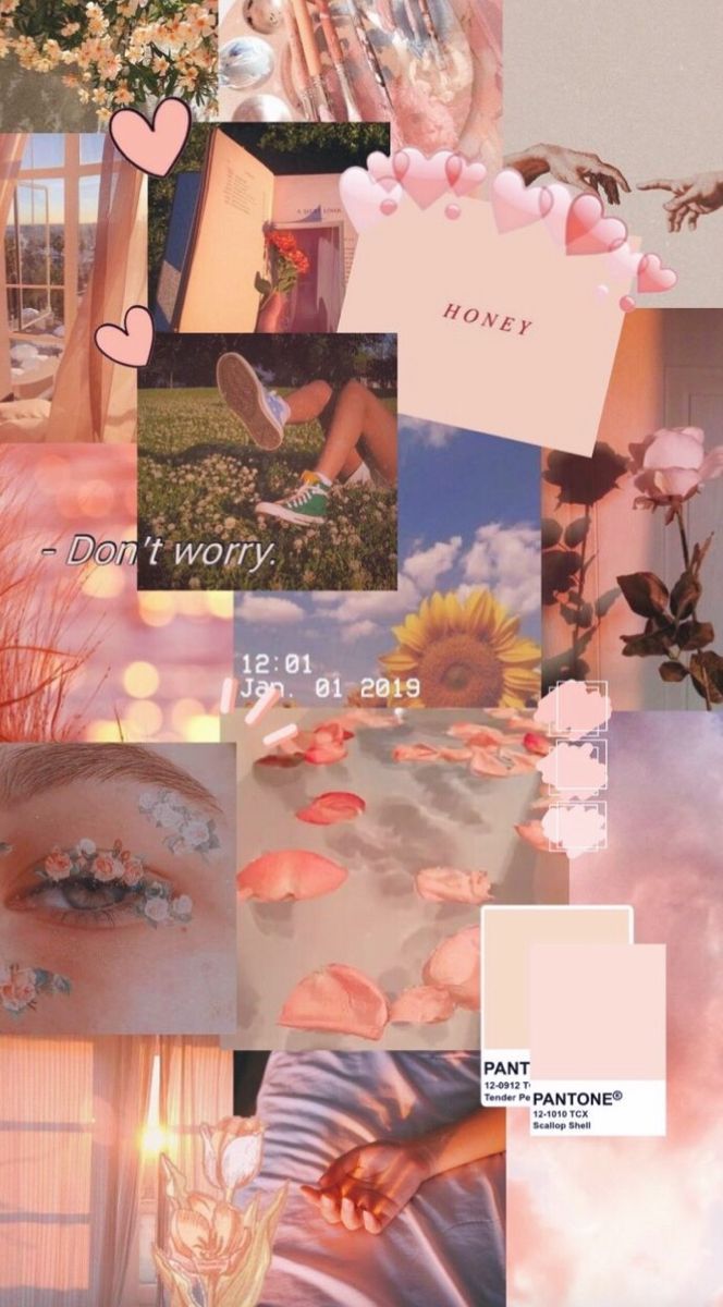 Summer Pink Collage Wallpapers Wallpaper Cave