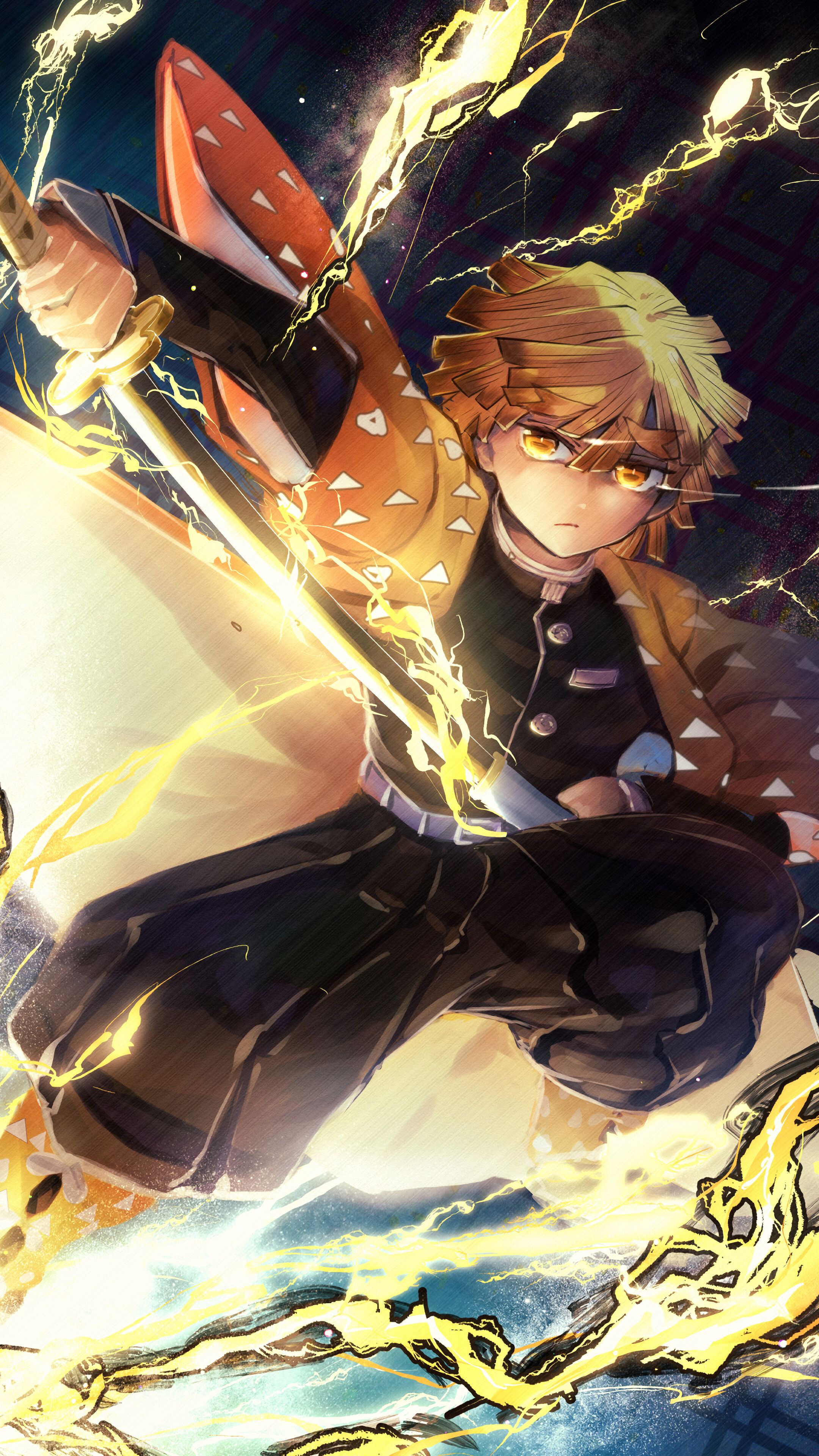 Zenitsu Phone 4k Wallpapers Wallpaper Cave