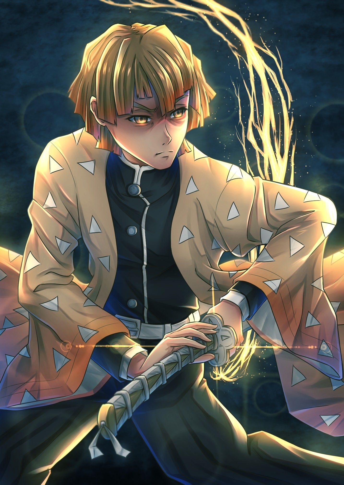 Zenitsu Phone 4k Wallpapers Wallpaper Cave