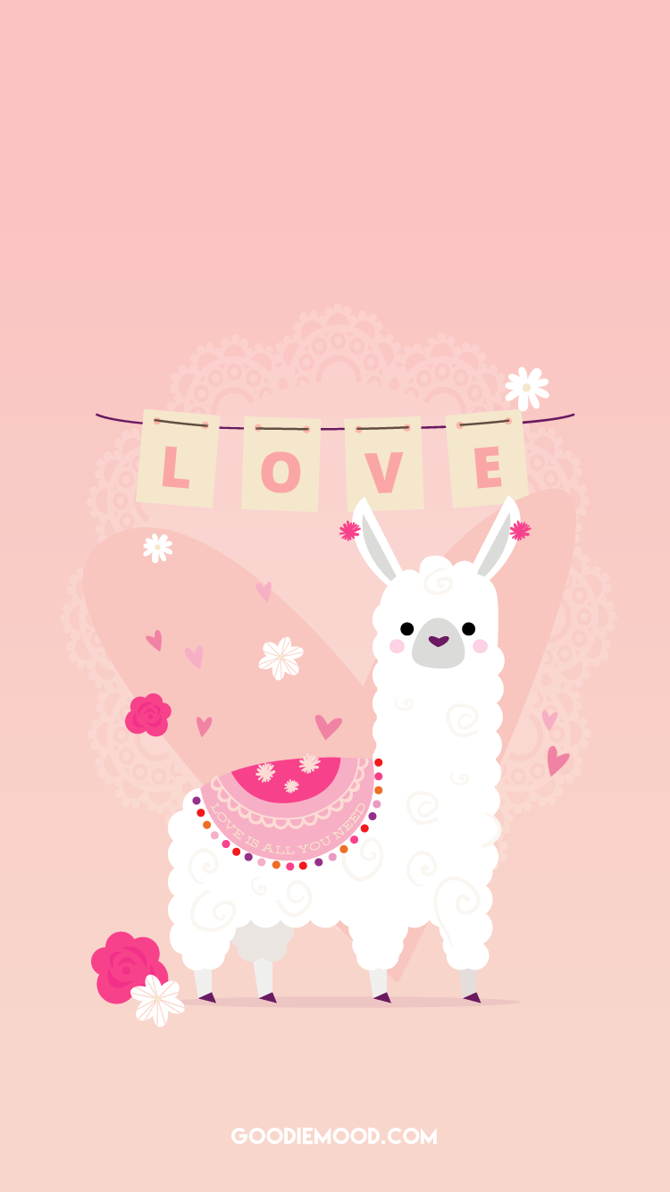 Pink Llama Wallpapers Wallpaper Cave
