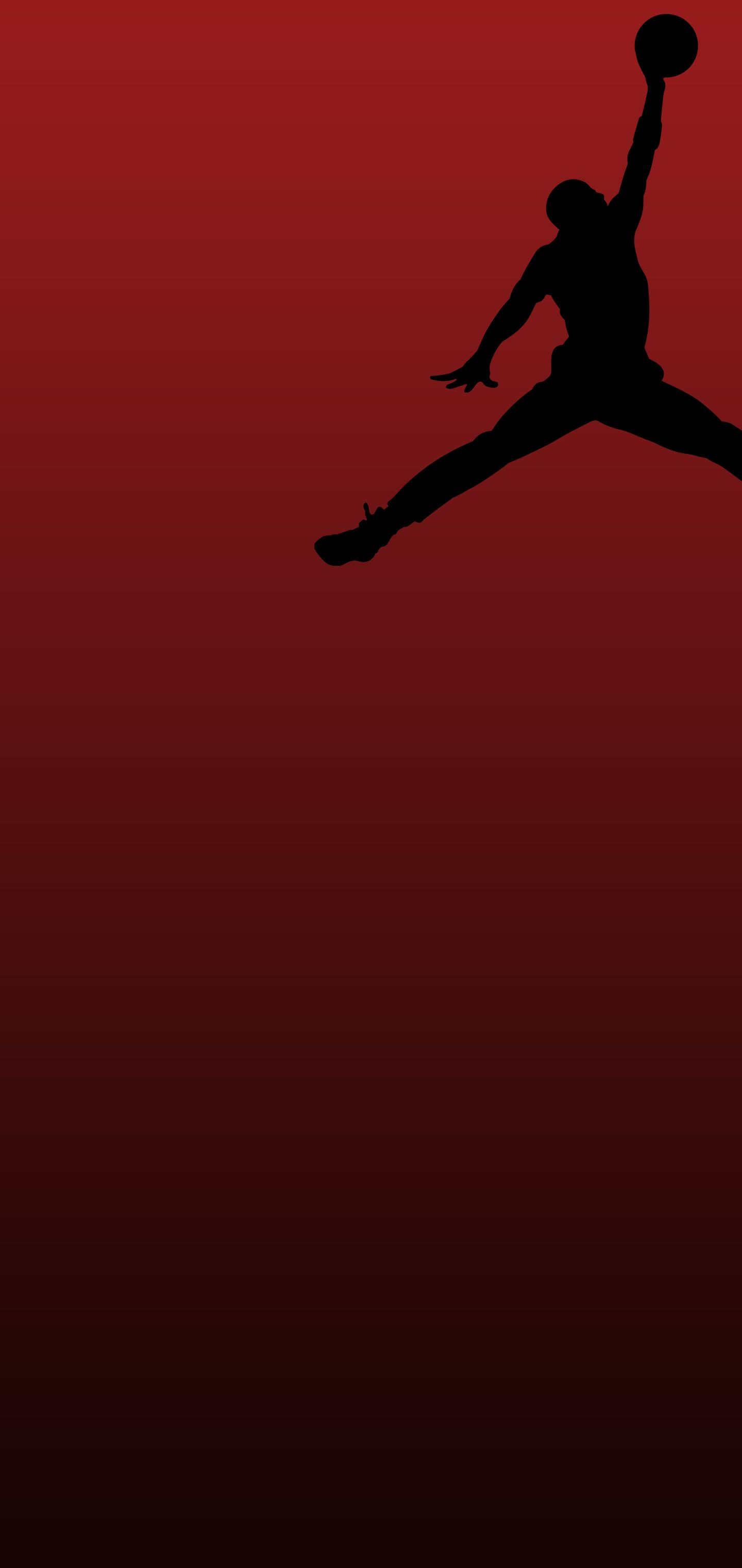Red Jordan Logo Wallpapers Wallpaper Cave