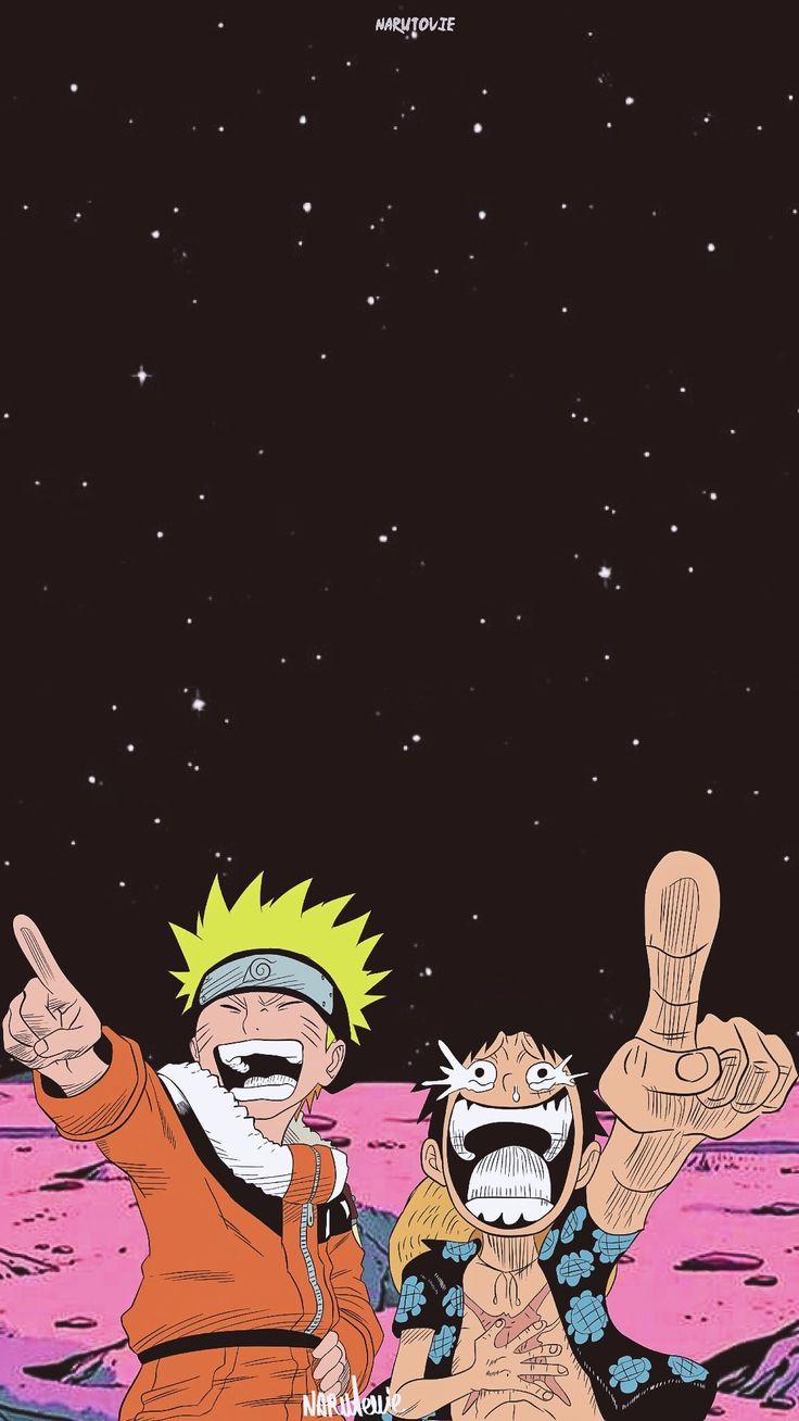 Naruto X One Piece Phone Wallpapers Wallpaper Cave