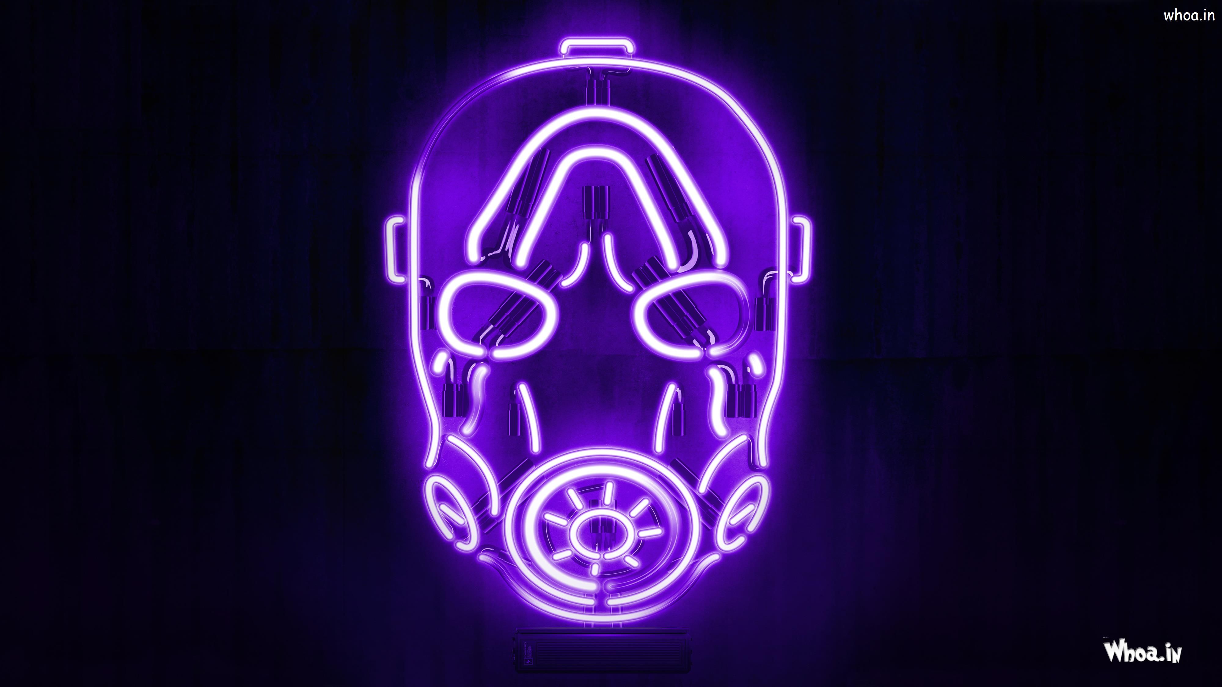 4K Neon Mask Wallpapers Wallpaper Cave