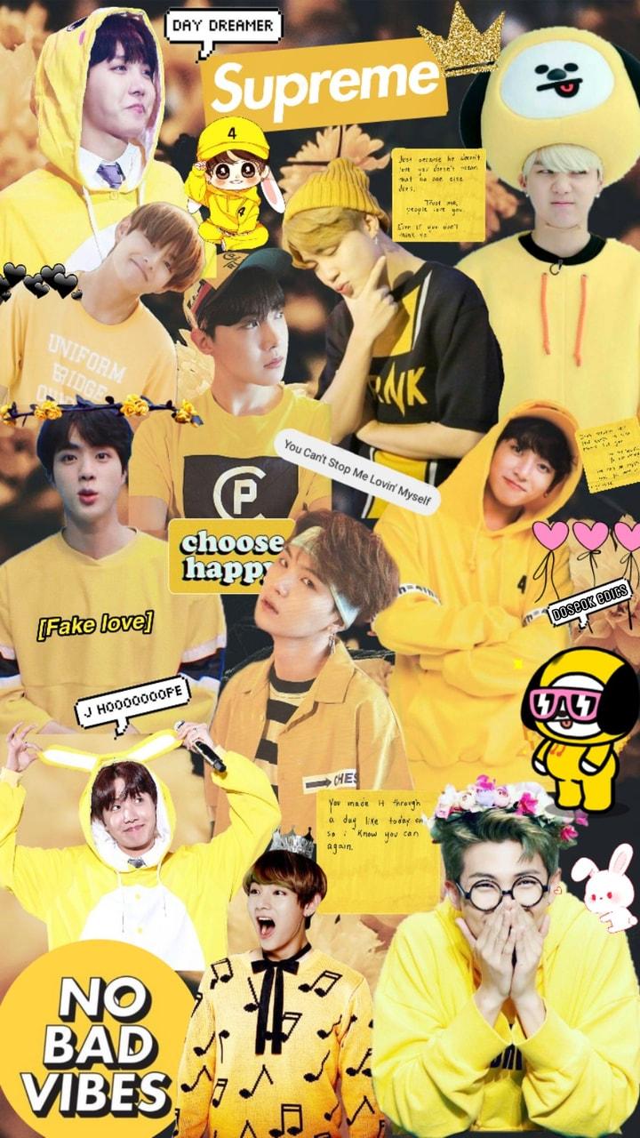 BTS Yellow Wallpapers Wallpaper Cave