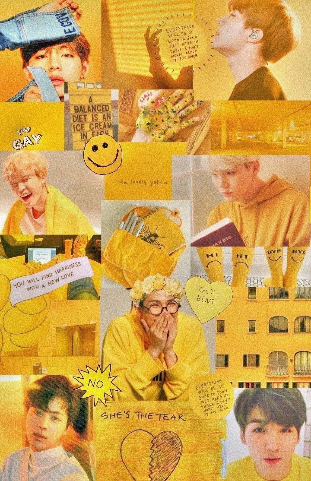 BTS Yellow Wallpapers Wallpaper Cave