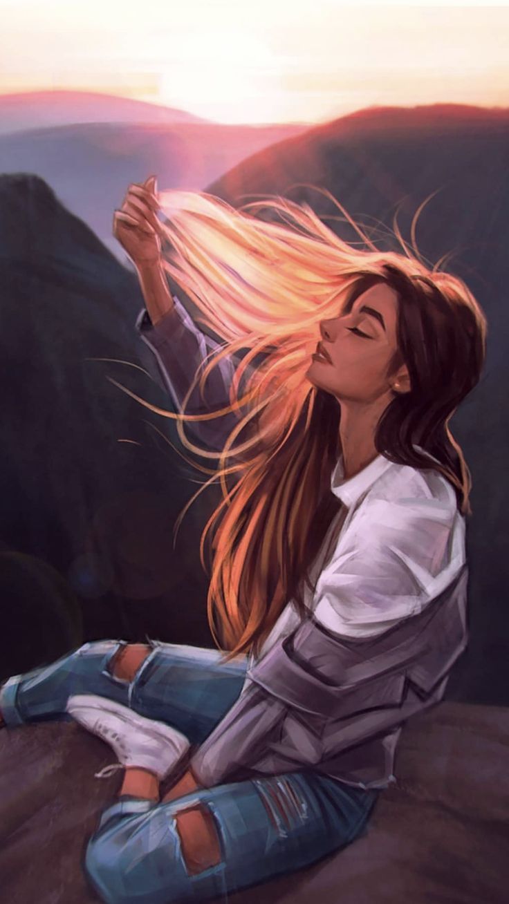 Girl Art Wallpapers Wallpaper Cave