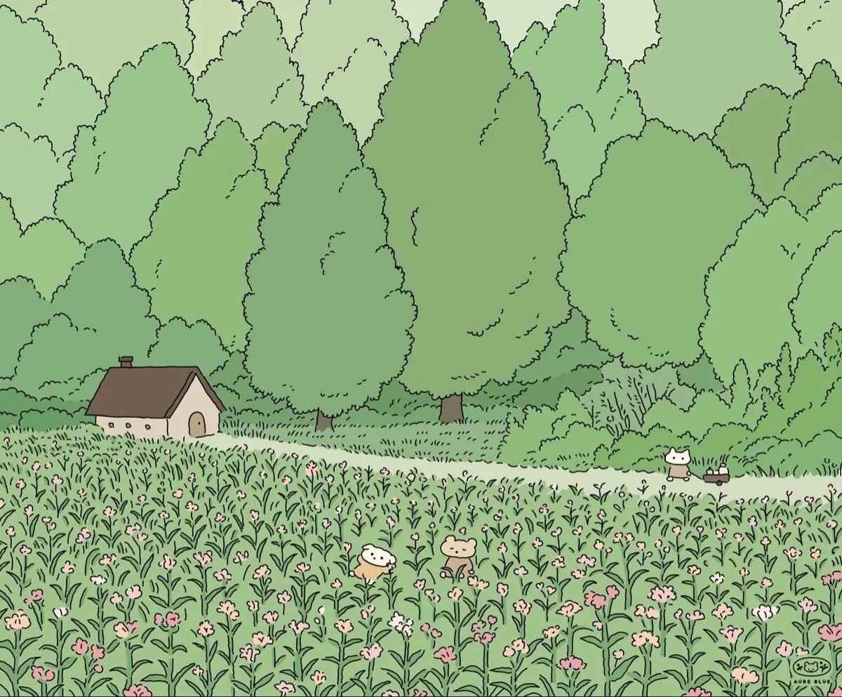 Aube Blue Wallpaper из архива, классные фотки в супер разрешении