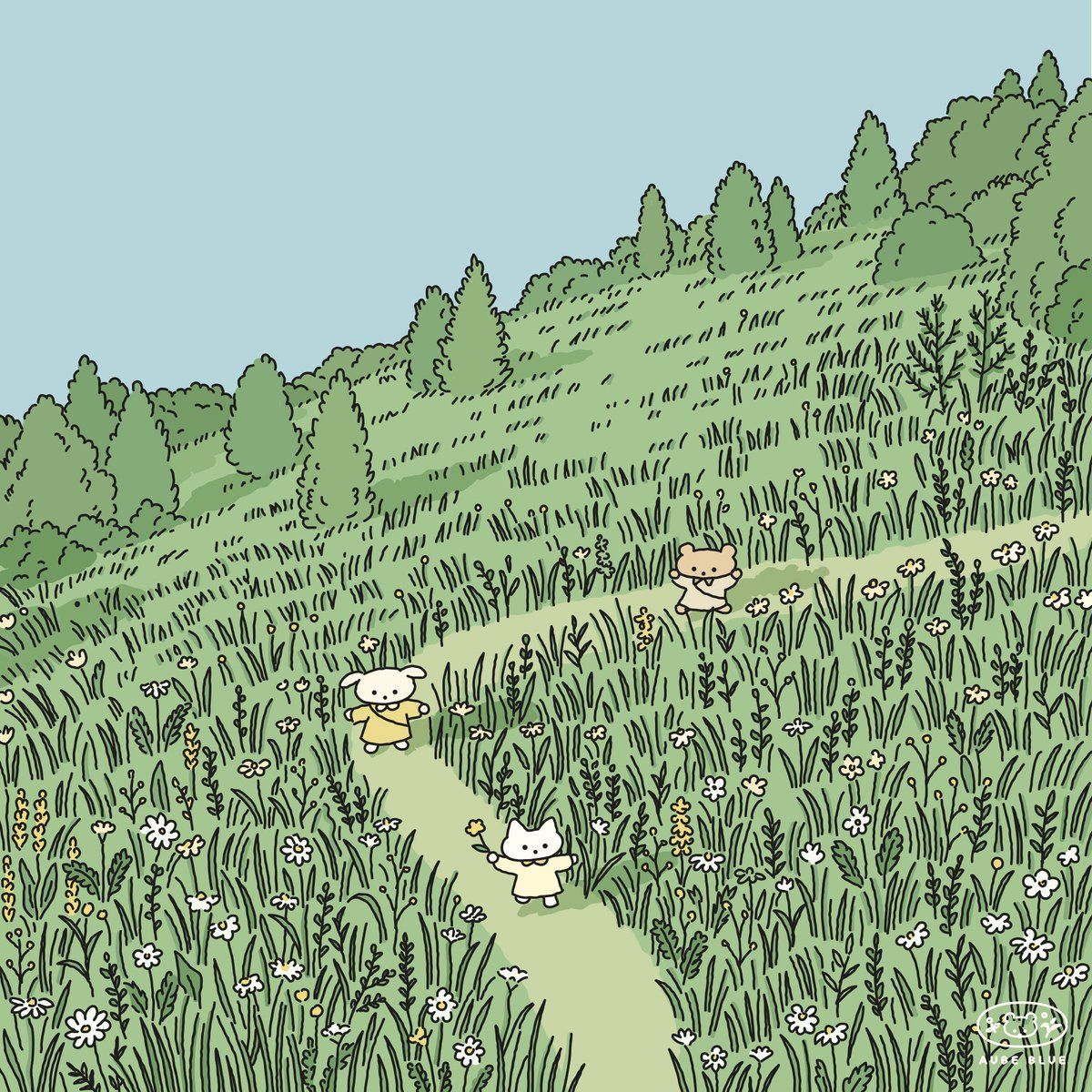 Aube Blue Wallpapers Wallpaper Cave