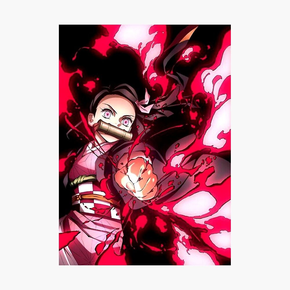 Nezuko Blood Art Wallpapers Wallpaper Cave