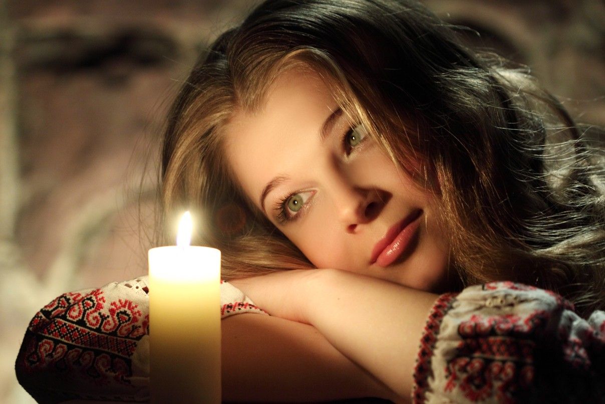 Candle Women Wallpapers Wallpaper Cave