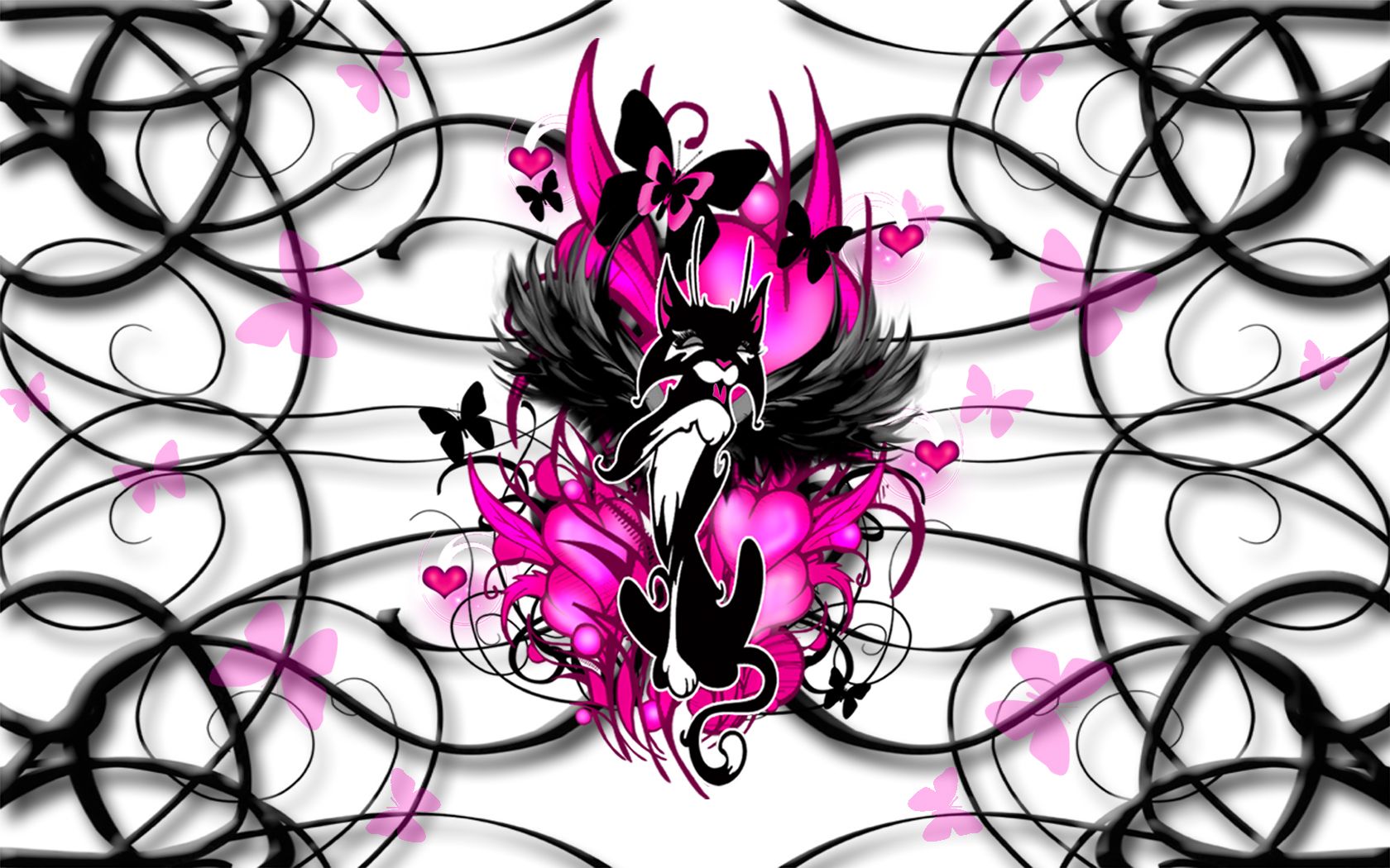 Cute Black And Pink Wallpapers Wallpaper Cave