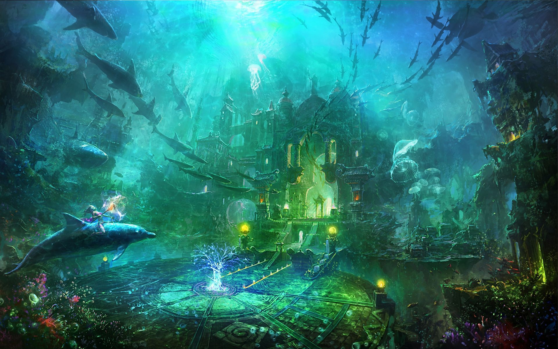 Underwater City Wallpaper