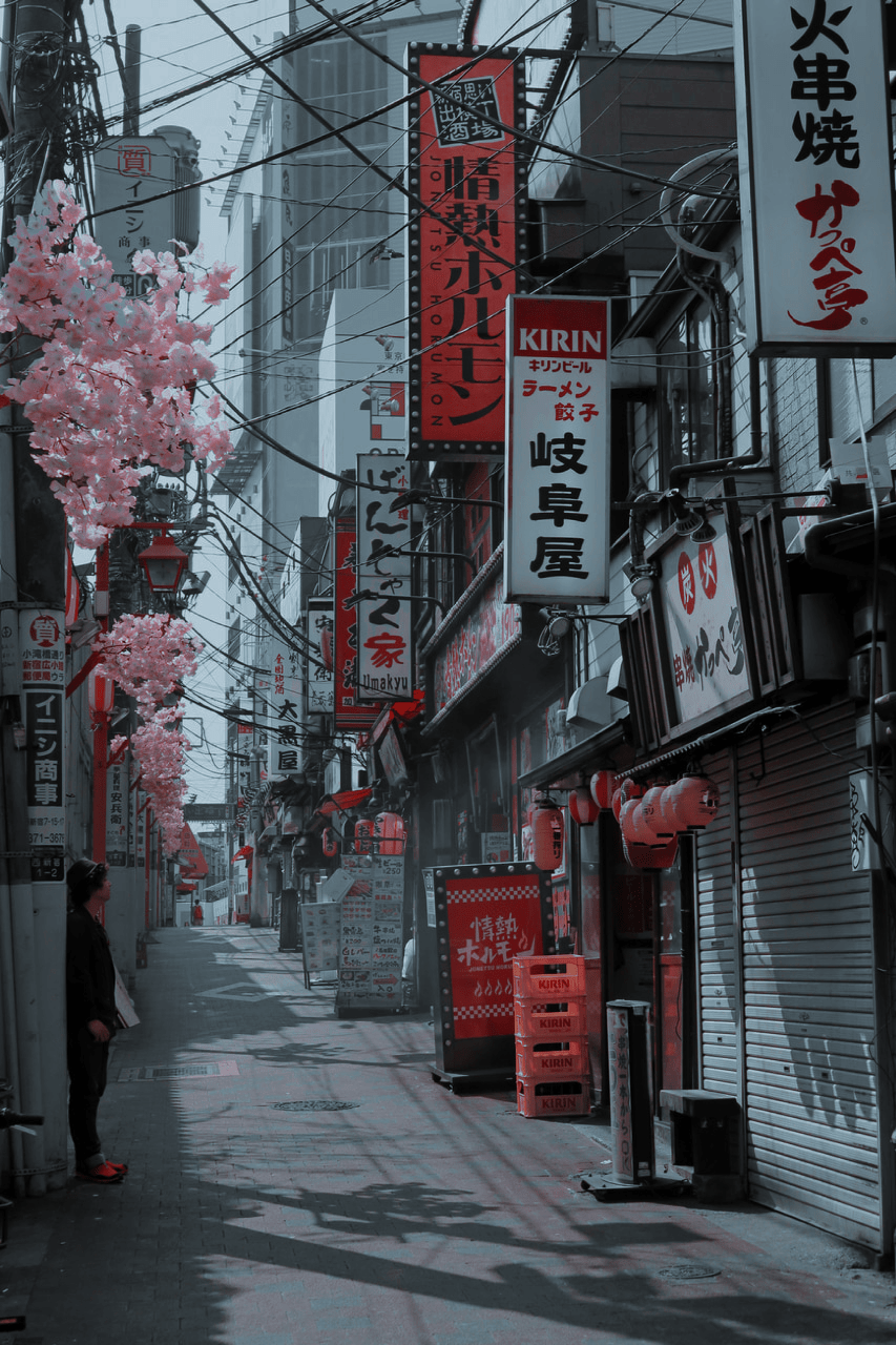 Red Japanese Aesthetic Wallpapers Wallpaper Cave