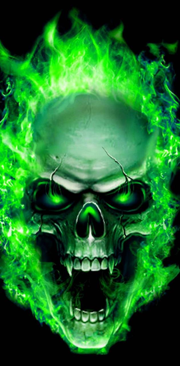 Green Flames Wallpapers Wallpaper Cave