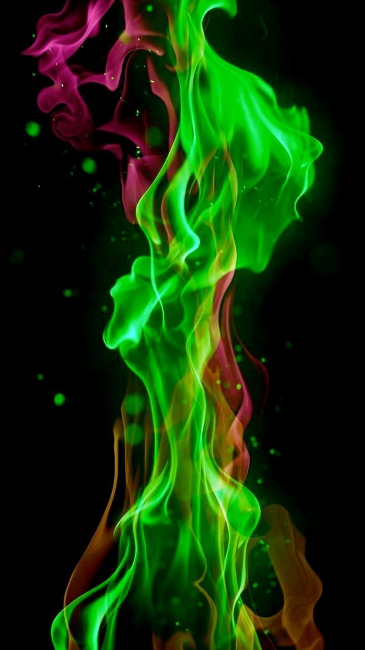 Green Flames Wallpapers Wallpaper Cave